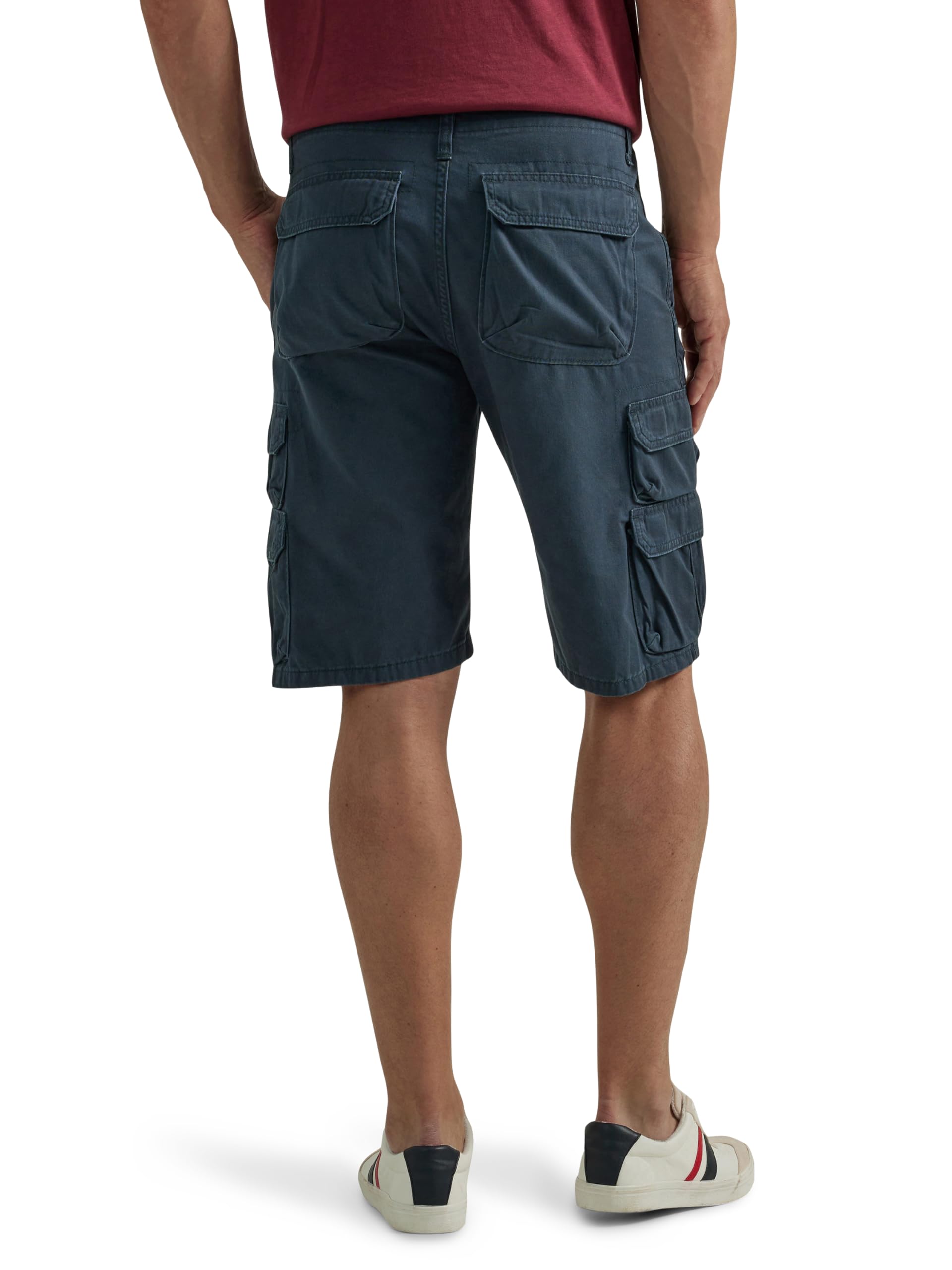 Wrangler Authentics Men's Premium Twill Cargo Shorts - Comfortable & Durable Casual Wear for Outdoor Activities, Hiking, and Summer Adventures