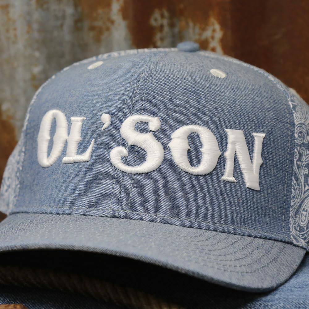 Rodeo Time Dale Brisby Ol' Son Direct Stitch Adjustable Snapback Hat for Cowboy Fans - Perfect for Rodeo Events, Concerts & Outdoor Adventures