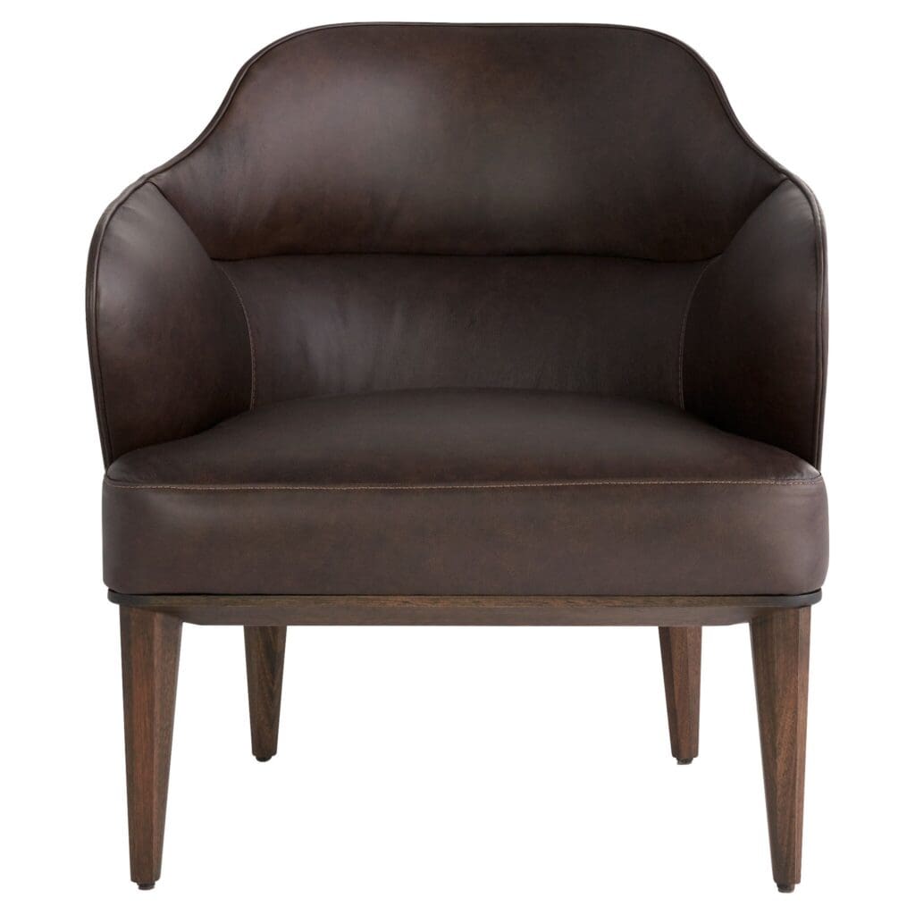 Cyan Design 11725 Agata Chair - Dark Brown Upholstered Dining Chair for Modern Home & Restaurant Decor | Perfect for Dining Room, Kitchen, or Cafe Setting