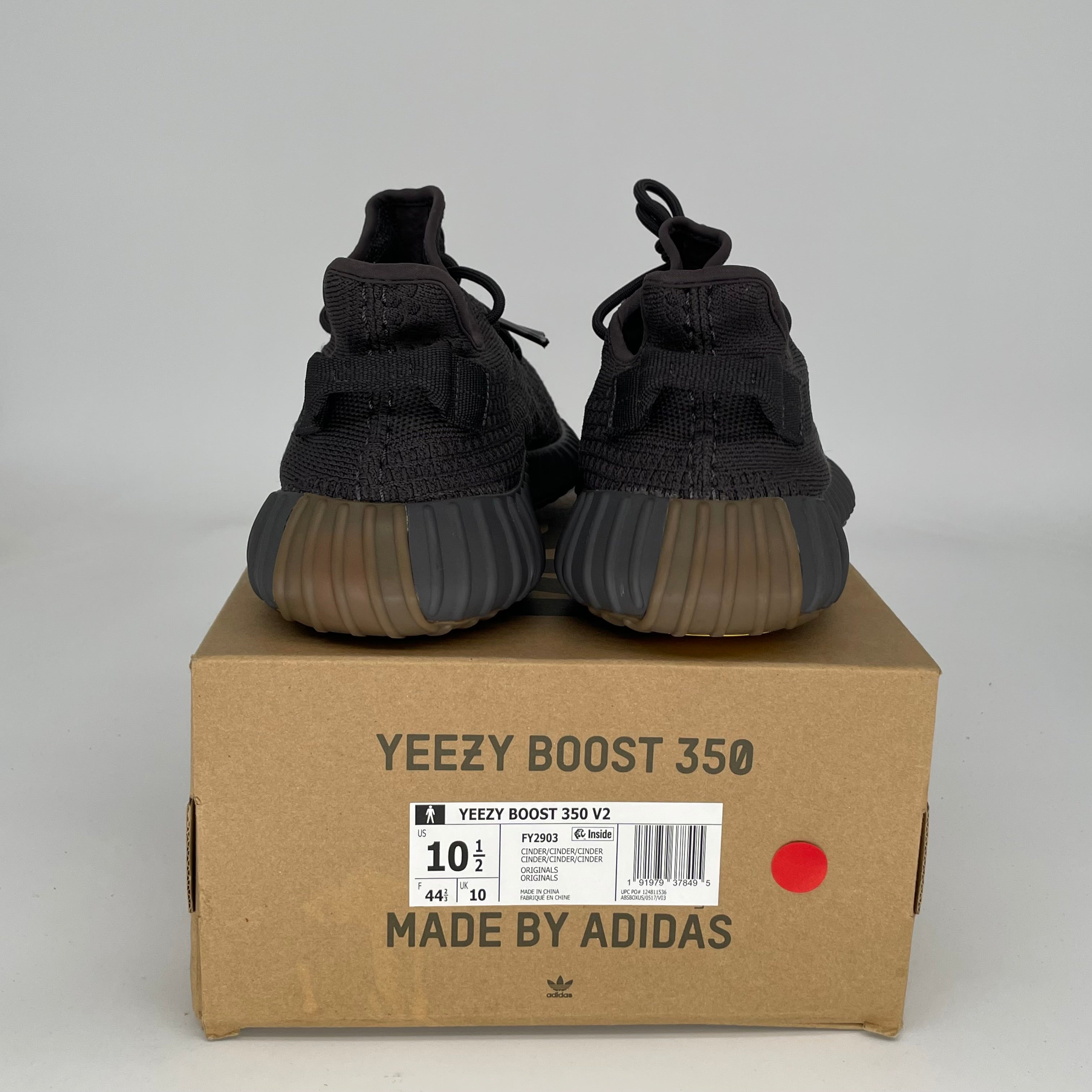 Adidas Yeezy 350 V2 Cinder Sneakers - Men's Size 10.5 (FY2903) | Boost Comfort for Running, Gym & Casual Wear