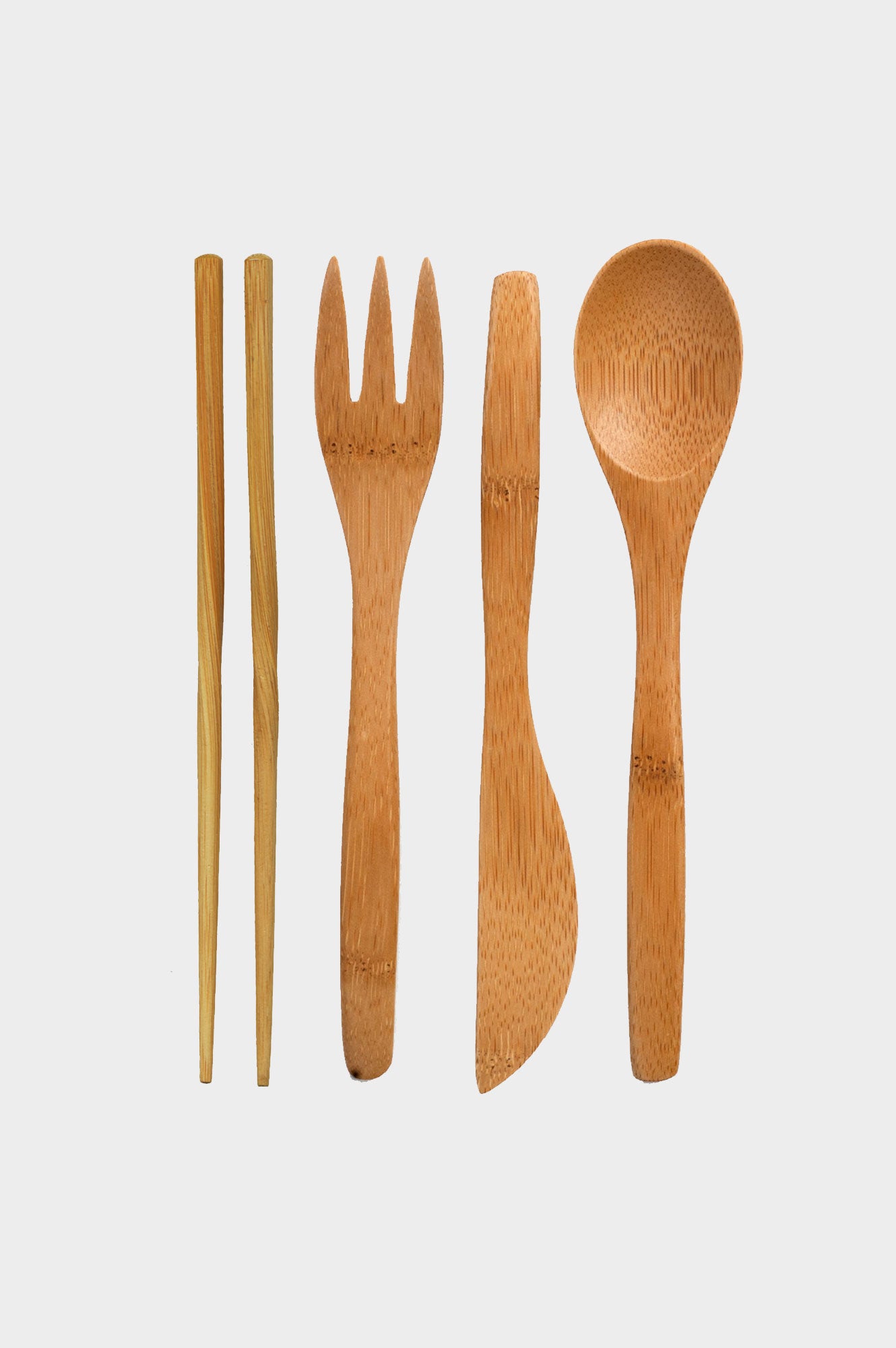 Eco-Friendly Bamboo Utensil Set - Reusable Travel Cutlery Kit with Case | Perfect for Camping, Picnics & Zero Waste Lifestyle