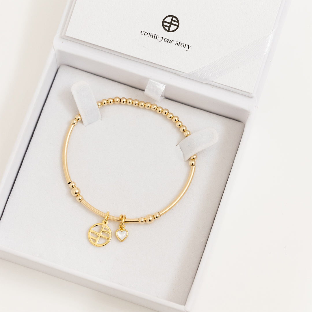 Devote Heart Charm Bracelet for Women - Elegant Adjustable Friendship Bracelet with Heart Pendant - Perfect Gift for Valentine's Day, Anniversary or Birthday - Wear Daily, Date Night or Special Occasions