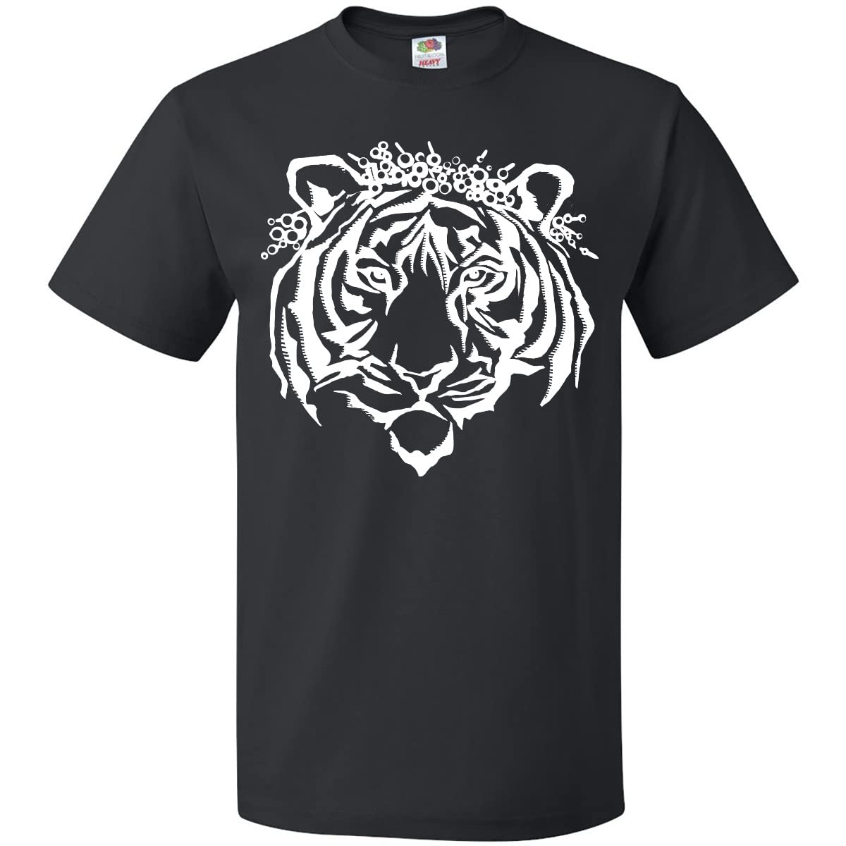 Tiger Queen Flower Crown T-Shirt - Stylish Graphic Tee for Women