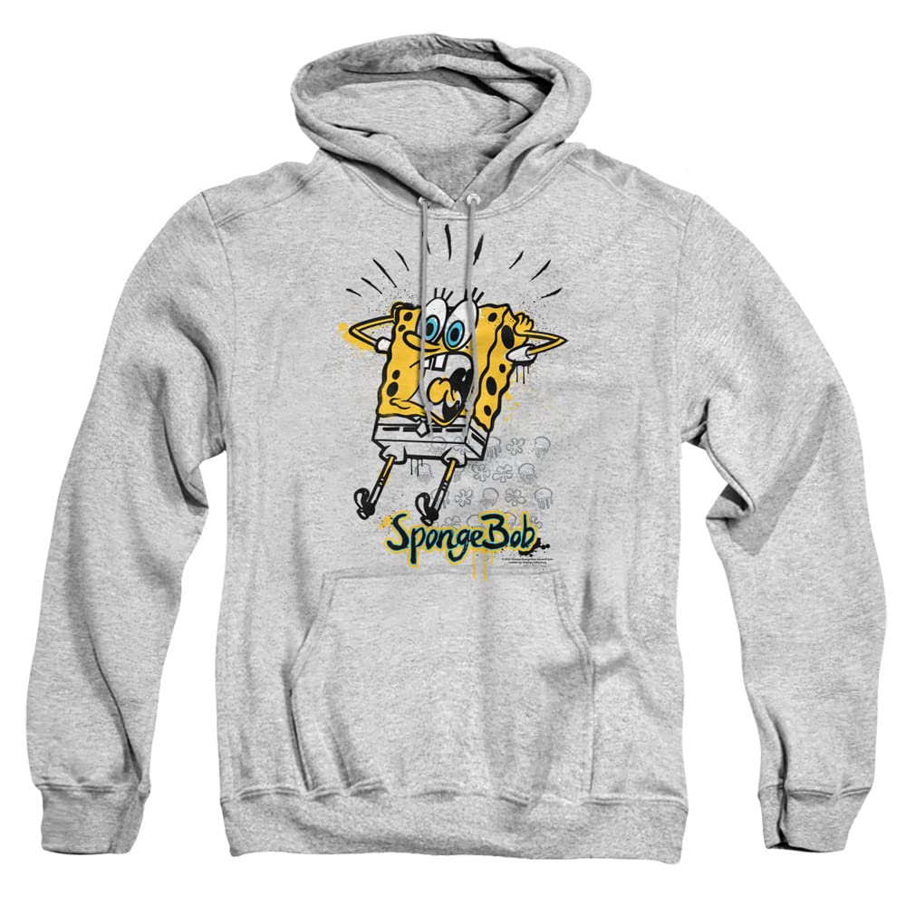 Spongebob Shocking! Unisex Pullover Hoodie for Adults - Soft & Comfortable Cartoon Character Sweatshirt for Casual Wear, Cosplay & Gifts