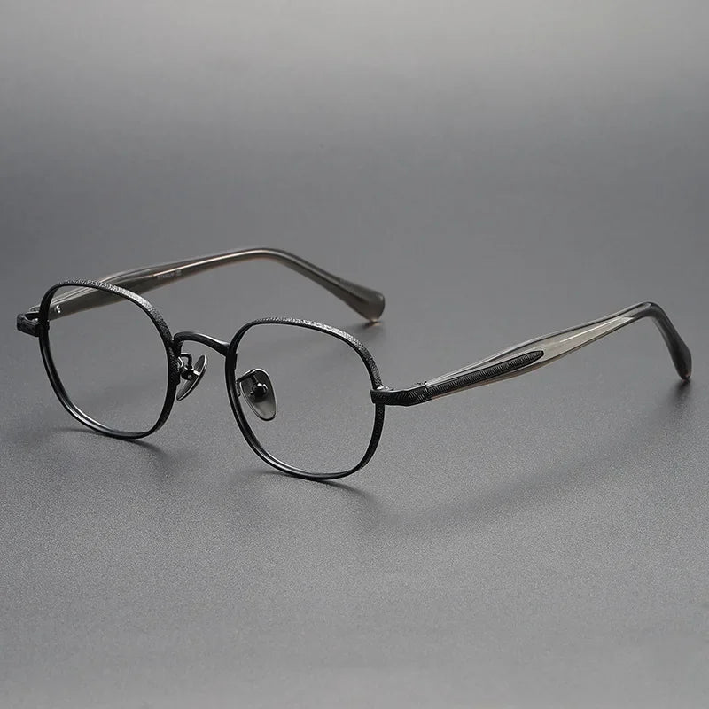 Stylish Aror Women's Full Rim Small Oval Titanium Acetate Eyeglasses Frame 41465 - Lightweight & Durable for Work, Reading & Everyday Fashion