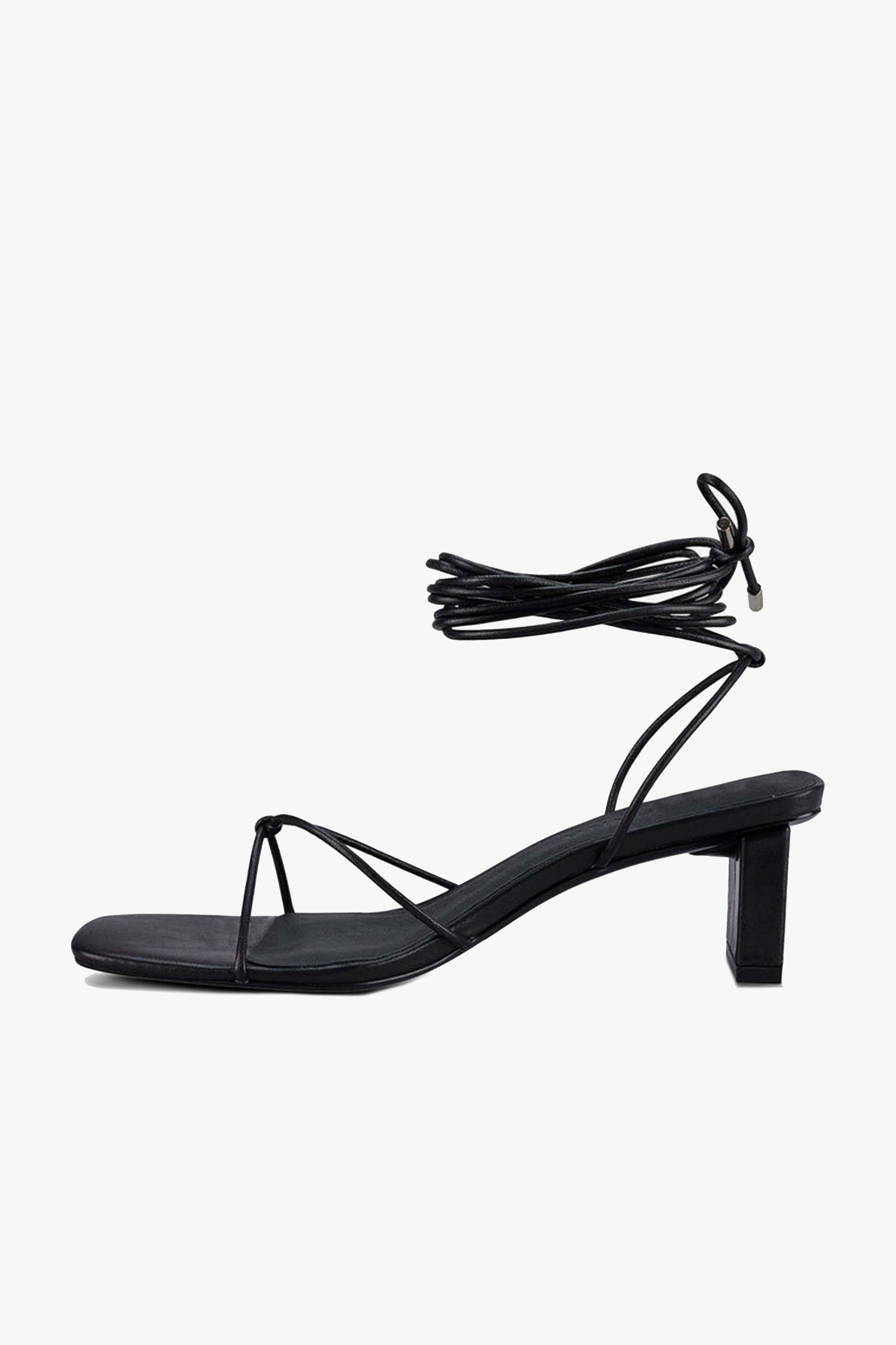 Honey Black Ankle Strap Mid Heel Pumps - Women's Comfortable Dress Shoes for Work, Party & Evening Wear