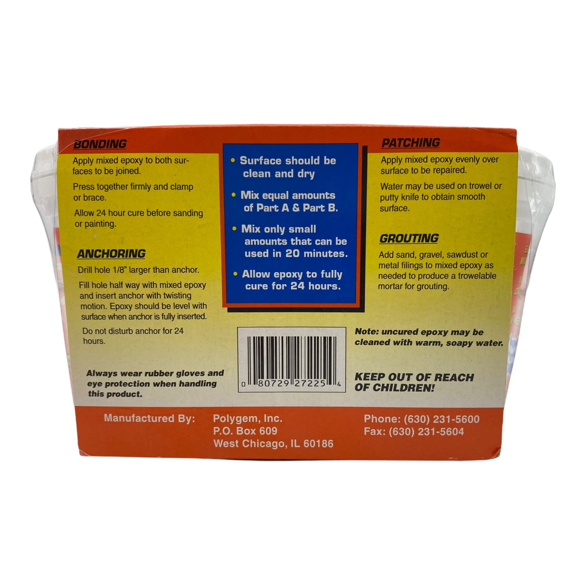 High Strength LCR Crack Sealer & Paste - 2 Component Concrete Wall Leak Repair for Wood, Fiberglass, Metal, Plastic & Glass | Waterproof Sealant for Basements, Foundations & Driveways