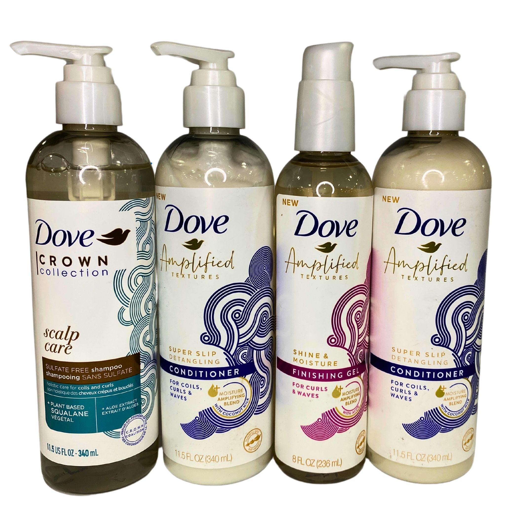 Dove Amplified & Crown Collection Mix - 32 Pcs Hair Care Set for Women | Shampoo & Conditioner for Daily Use, Travel & Salon Styling