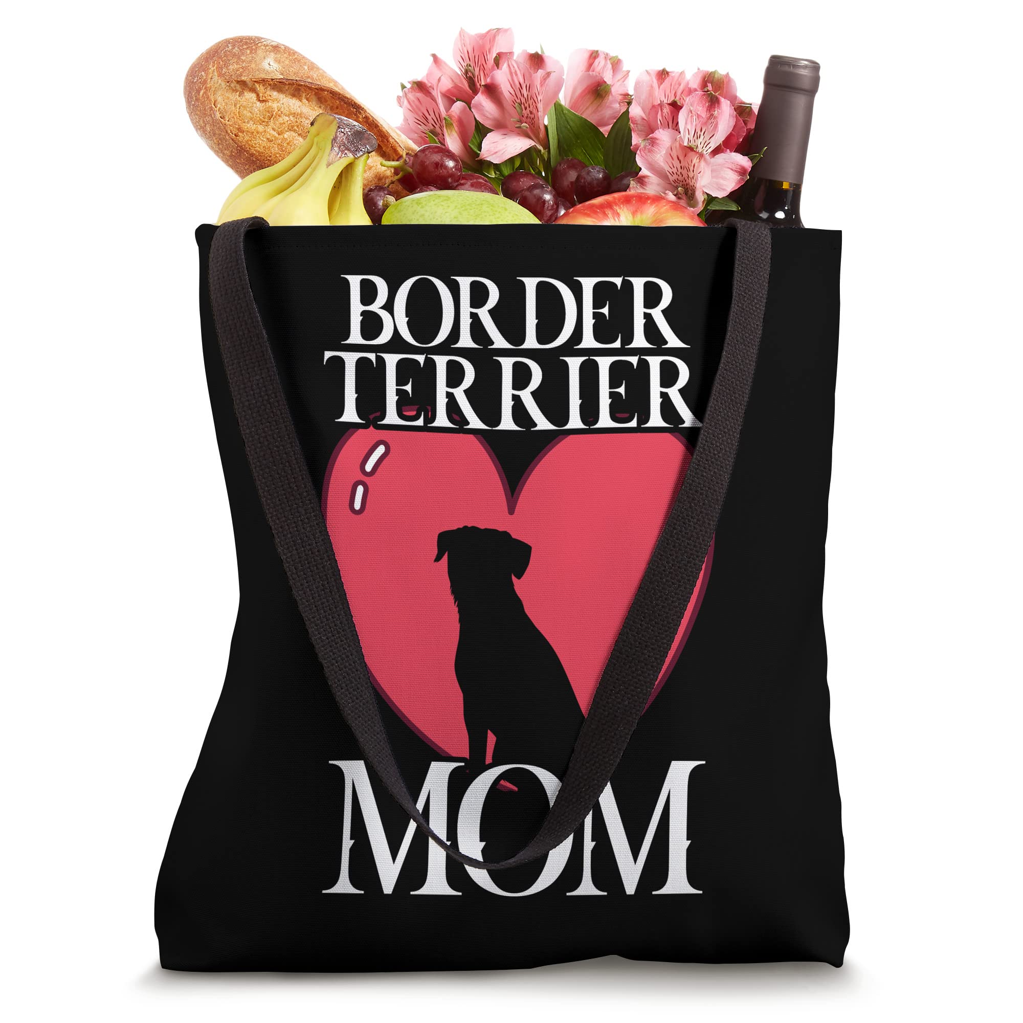 Stylish Border Terrier Mom Tote Bag for Dog Lovers - Perfect for Dog Parks, Shopping & Daily Use