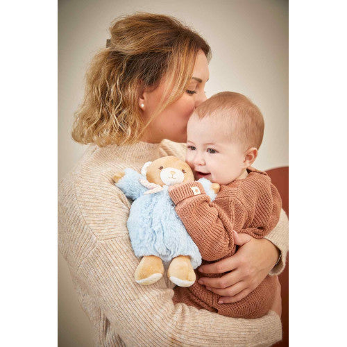 Kaloo Blue Patapouf Bear Plush Toy - Soft Stuffed Animal for Kids, Cuddly Nursery Decor & Baby Shower Gift | Perfect for Bedtime, Playtime & Nursery Room Decorations