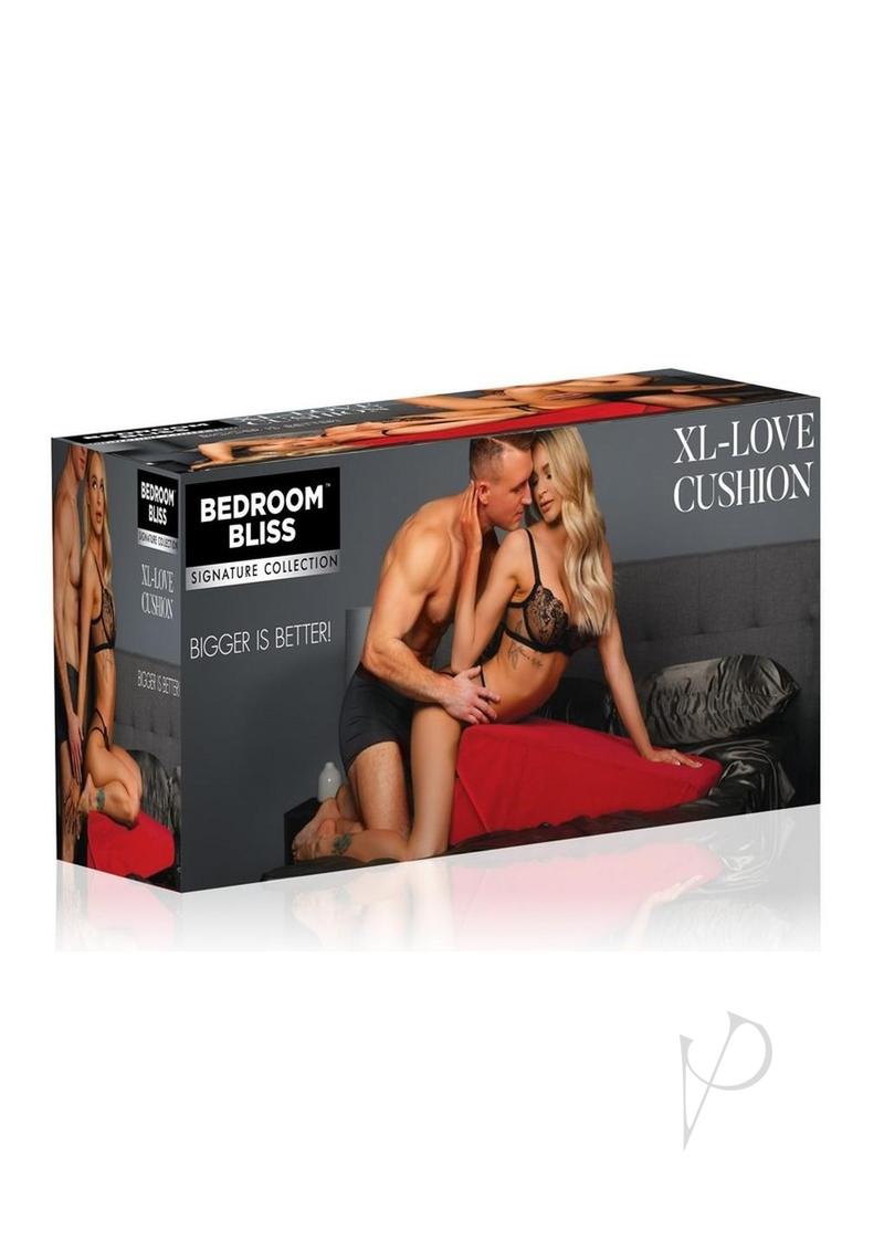 Bedroom Bliss Love Cushion XLarge Red - Romantic Decor for Couples, Valentine's Gift, Home Decor for Bedroom & Sofa