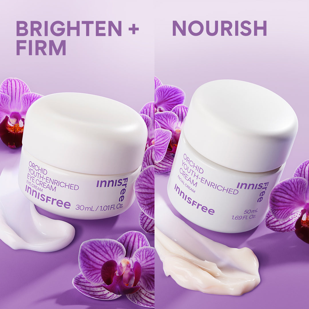 Orchid Firm & Nourish Duo Set - Hydrating & Anti-Aging Skincare for Face & Neck - Perfect for Daily Routine & Night Care