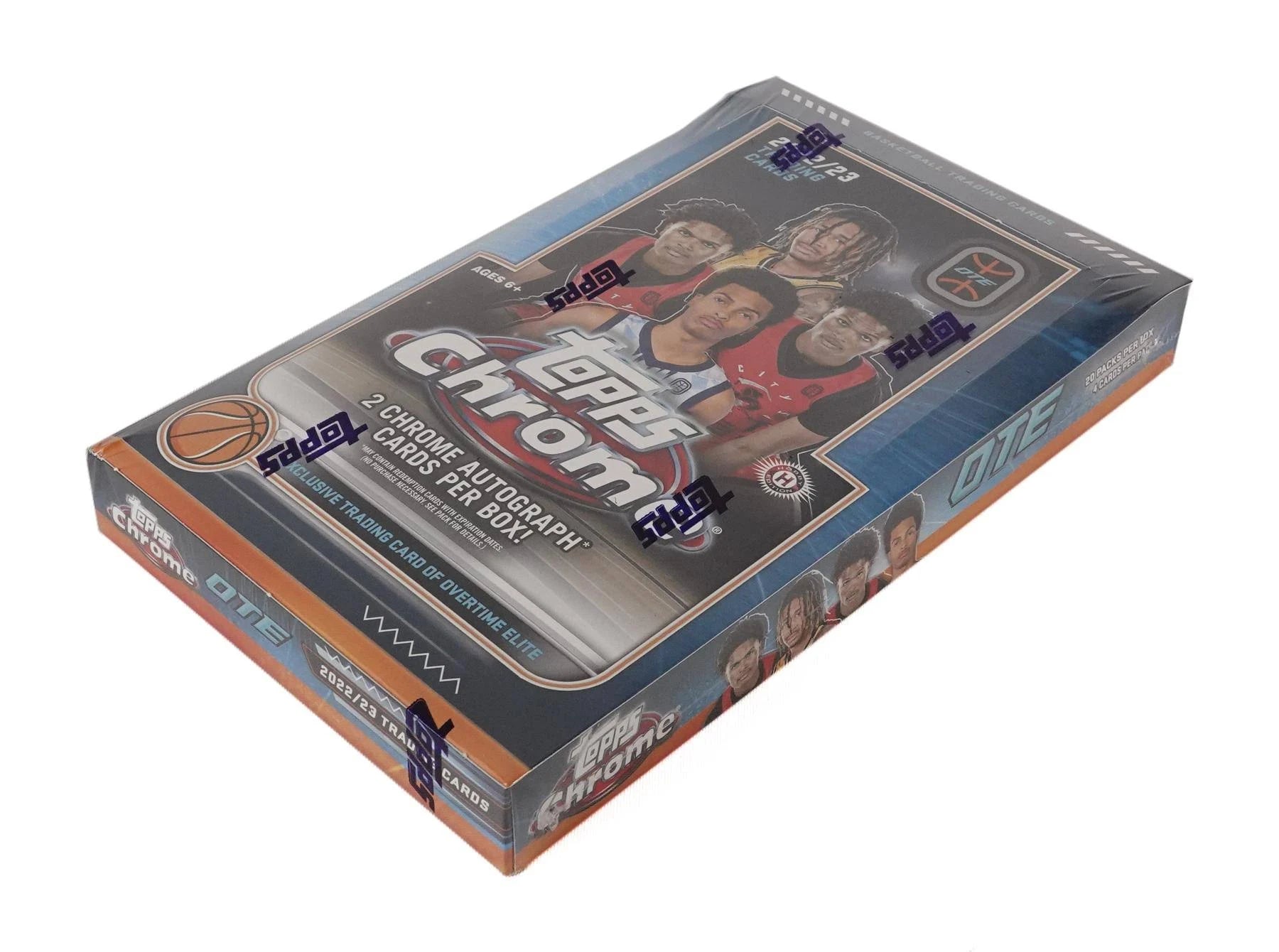 2022-2023 Topps Chrome Overtime Elite Basketball Hobby Box - Collectible Trading Cards for NBA Fans & Sports Memorabilia Collectors - Perfect for Card Shows, Investment, and Gift Giving