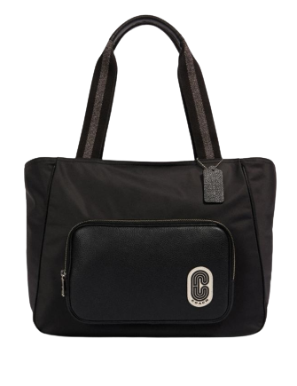 Coach Court Tote Bag for Women | Genuine Leather Handbag with Shoulder Strap | Perfect for Work, Travel & Everyday Use