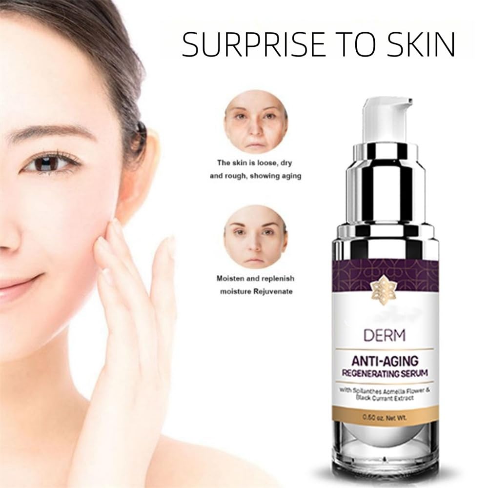 2024 Best Anti-Aging Face Serum - Luxe Regenerating Wrinkle Treatment for All Skin Types (0.5 Fl Oz, 2-Pack) | Day & Night Use for Youthful Glow