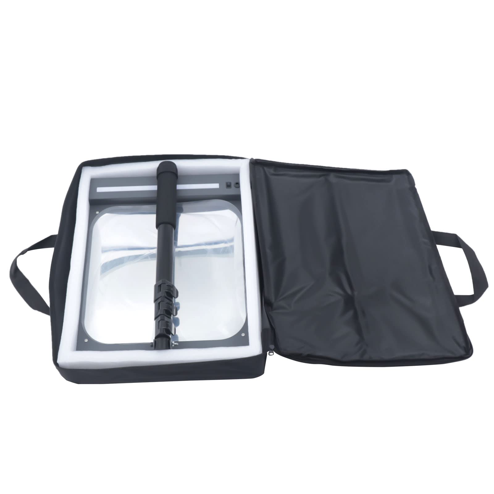 Portable Swivel Extendable LED Car Inspection Mirror with Storage Bag - Under Vehicle Safety Mirror for Cars, Trucks, Buses, Home & Workplace Use - Perfect for Mechanics, DIY Auto Repairs & Home Security Checks