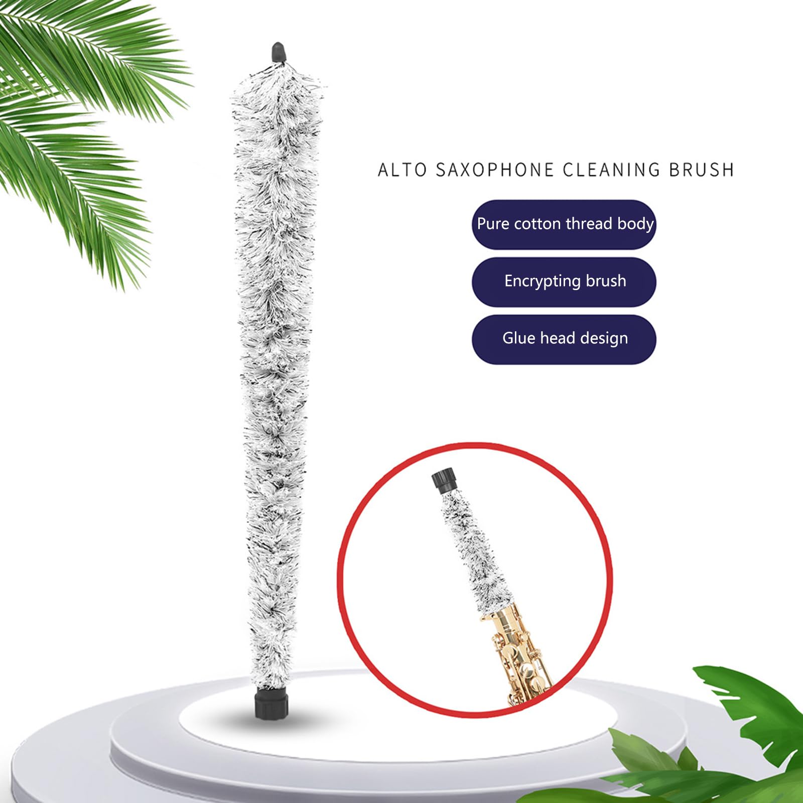 Professional Saxophone Cleaning Kit for Alto & Soprano Sax - Woodwind Instrument Care Brush & Tools - Perfect for Musicians & Band Maintenance