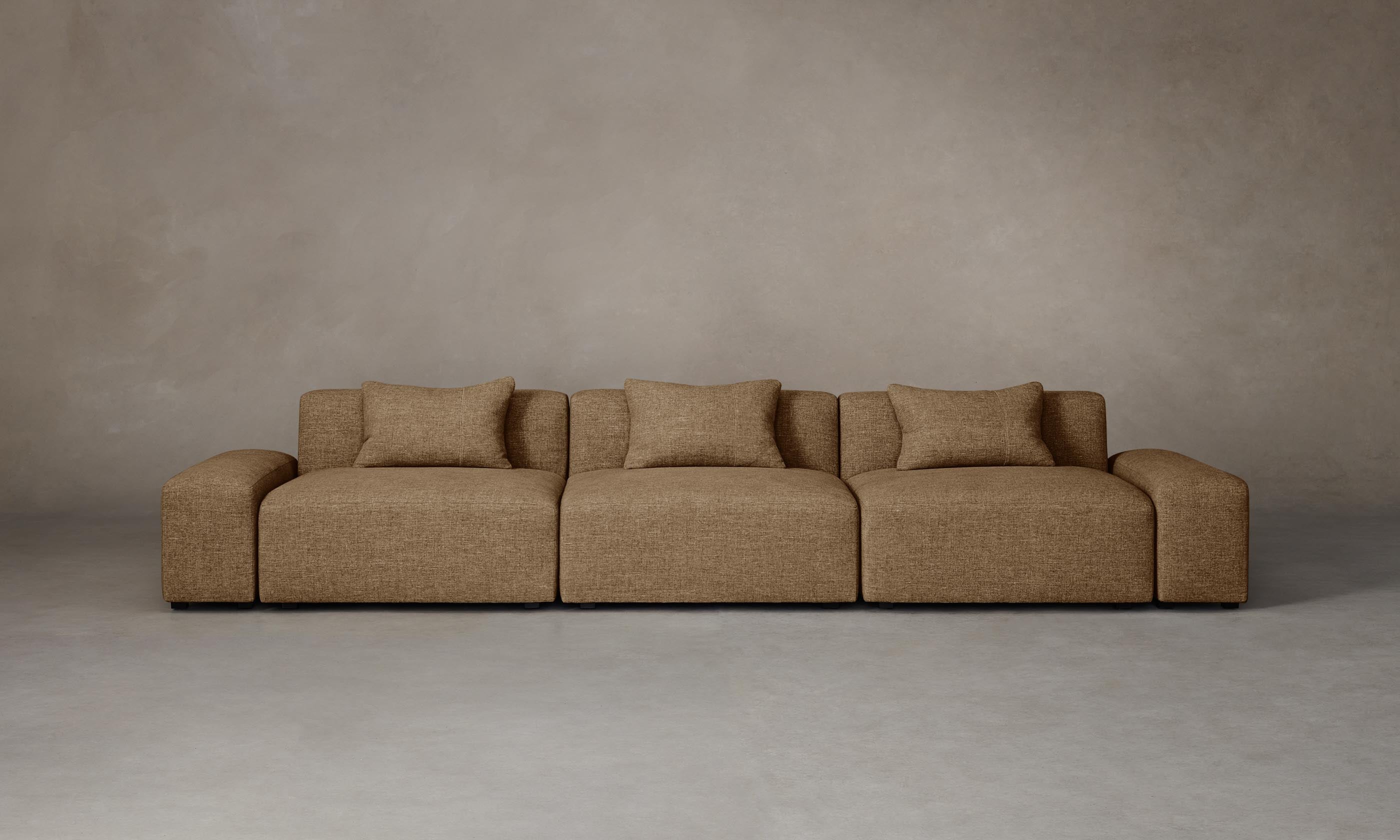 The Breuer Modular Sofa - Heritage Belgian Linen Chaise Lounge for Modern Living Rooms | Stylish & Comfortable Sectional Couch for Home, Office or Lounge Areas