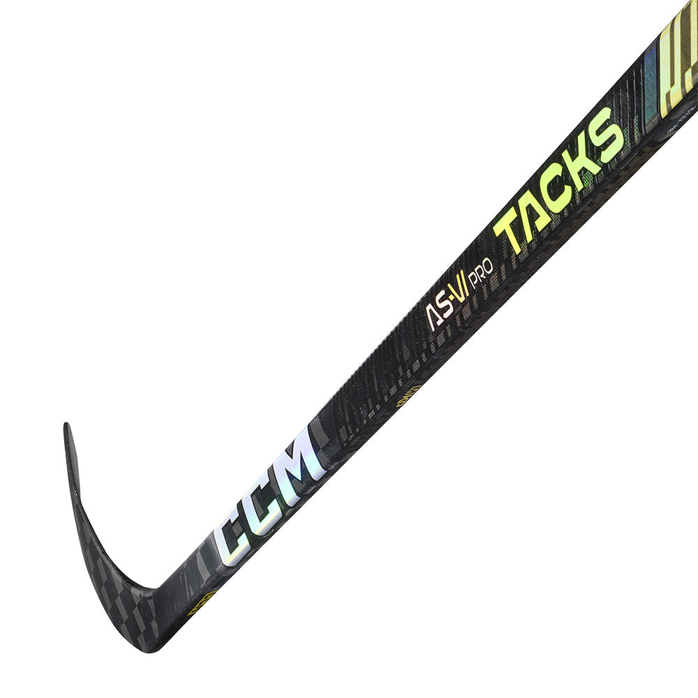 CCM Tacks AS6 Pro Junior Ice Hockey Stick - Lightweight Composite Hockey Stick for Youth Players - Perfect for Practice, Games & Training