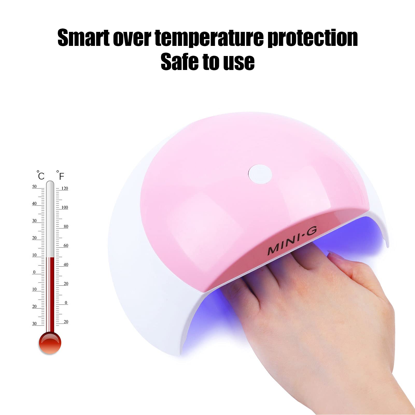 48W UV LED Nail Lamp with Intelligent Sensor & Timer - Professional Salon Quality Gel Polish Dryer for Home Manicures & Pedicures | Perfect for DIY Nail Art, Gel Extensions & Acrylic Curing