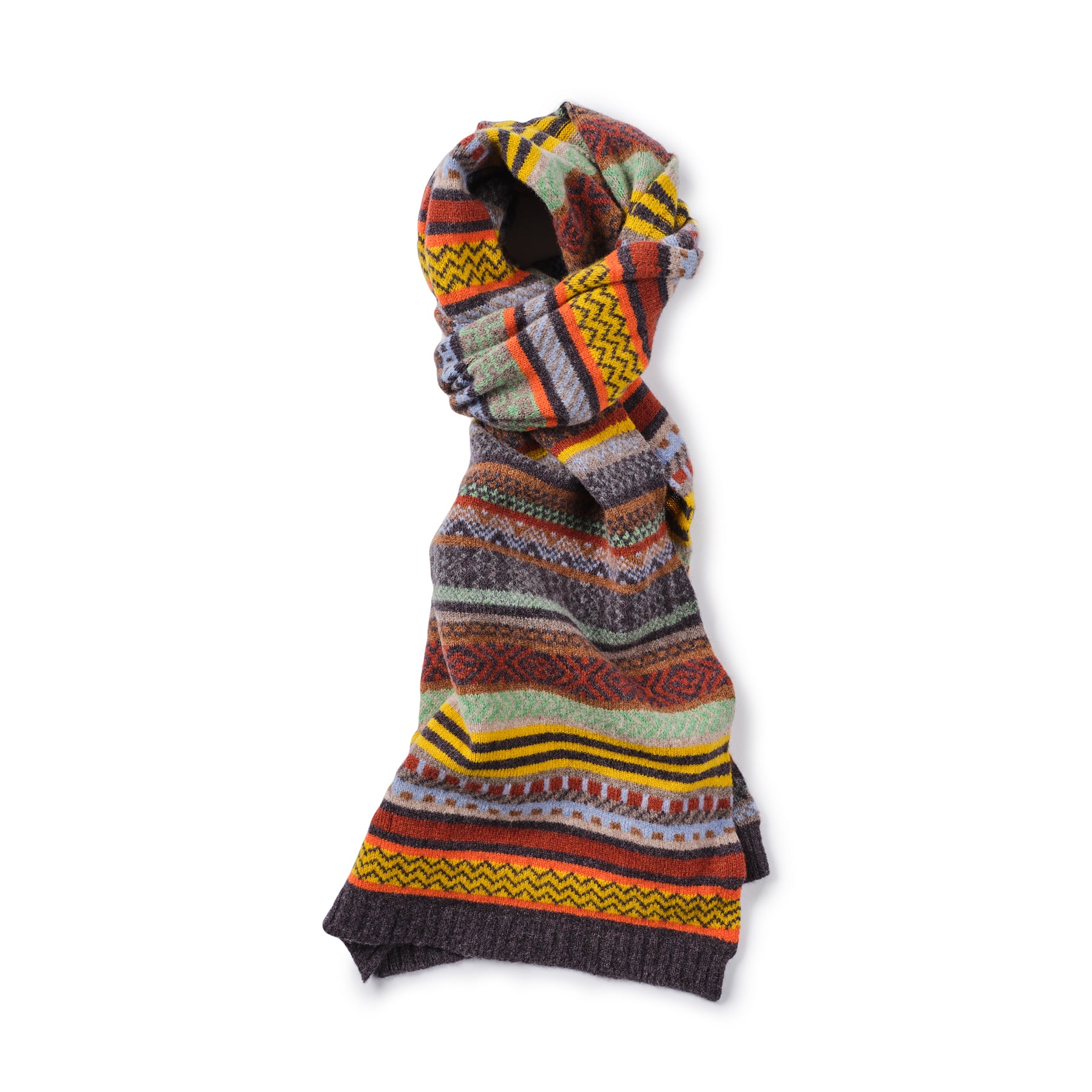 Traquair Scintilla Pattern Wool Scarf - Warm Winter Fashion Accessory for Women & Men - Perfect for Outdoor Activities, Travel, and Cold Weather Protection