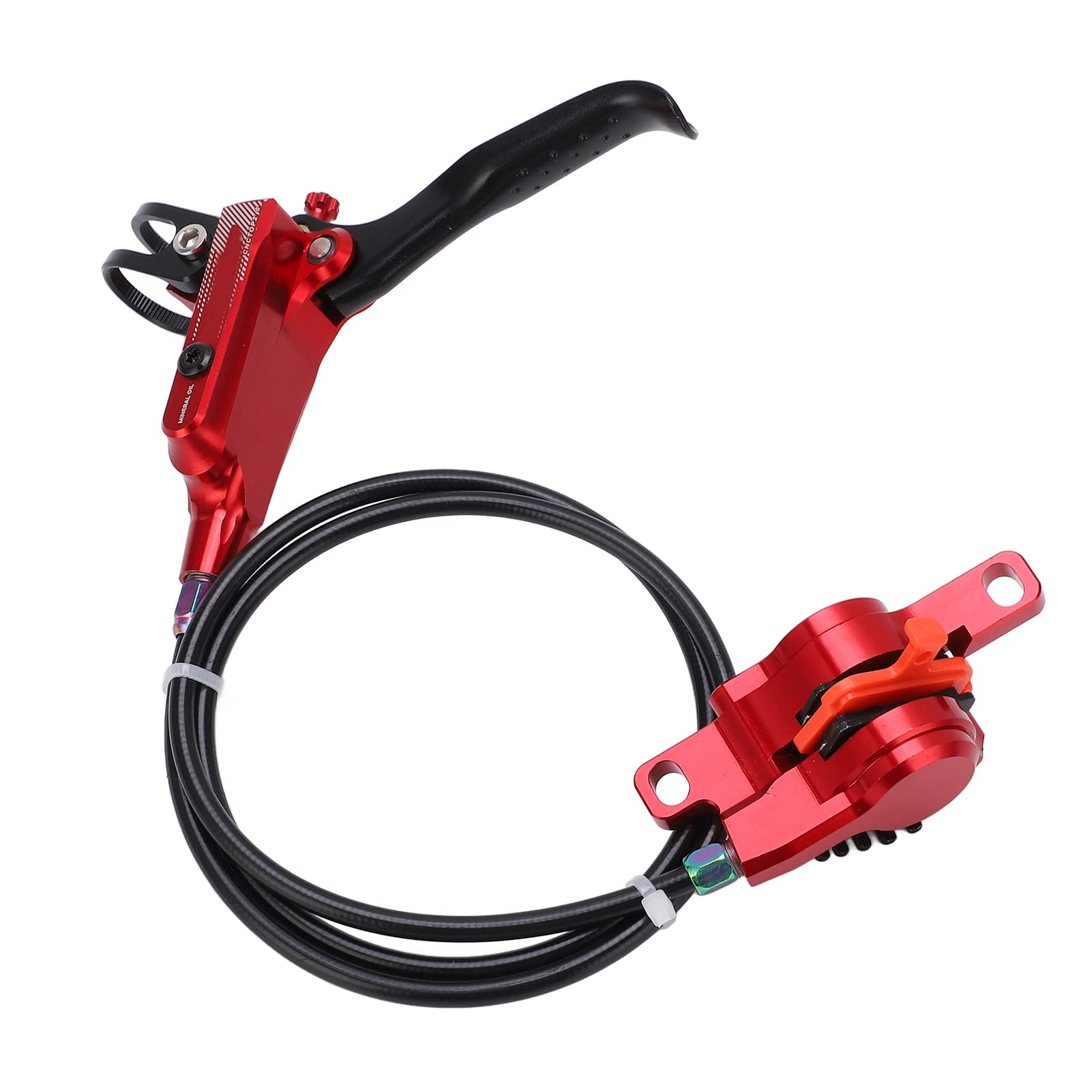 VGEBY Hydraulic Disc Brake Set - Aluminum Alloy MTB Bike Front Oil Disc Brake Rotor & Caliper - High Reliability Bicycle Hydraulic Braking System - Perfect for Mountain Biking, Trail Riding & Commuting