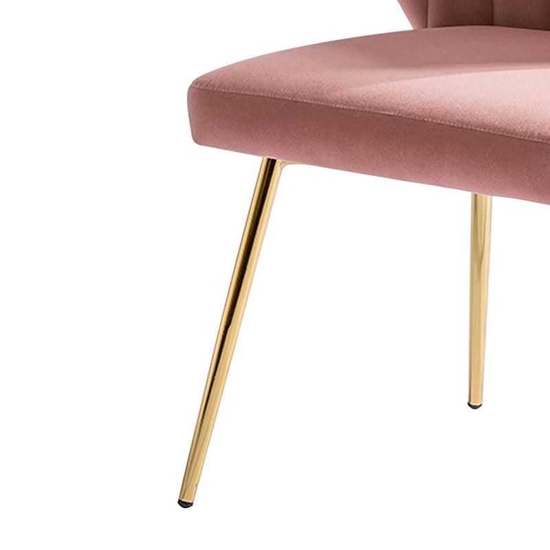 Modern Dining Chairs Set of 4 - Mid Century Metal Leg Side Chairs for Kitchen, Dining Room & Office - Aruna Contemporary Upholstered Seating