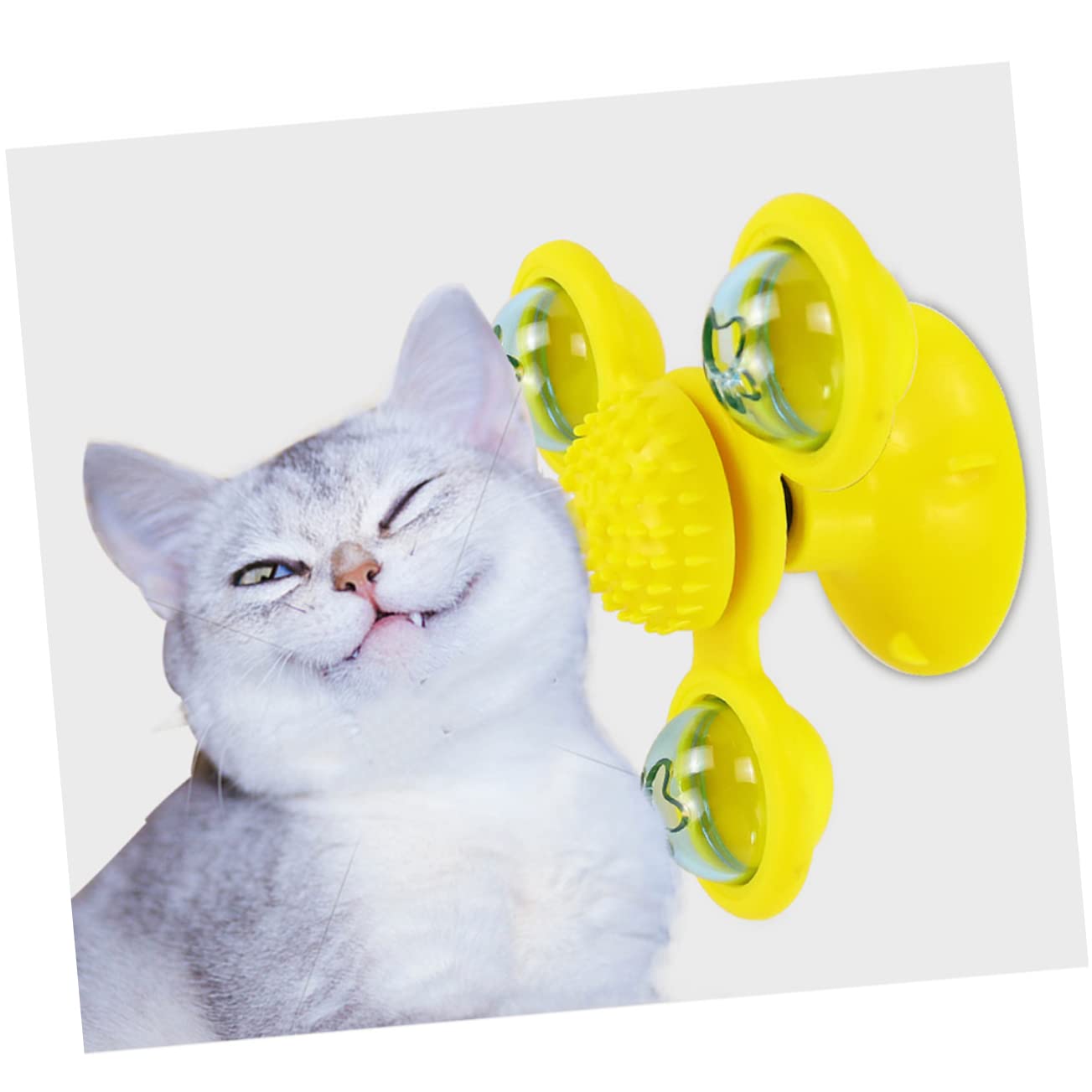 Bestoyard Interactive Cat Windmill Toy - Rotating Scratching & Brain Teaser Puzzle for Indoor Cats - Fun Playtime & Exercise for Kittens & Adult Cats - Perfect for Playrooms, Living Rooms & Pet Enrichment