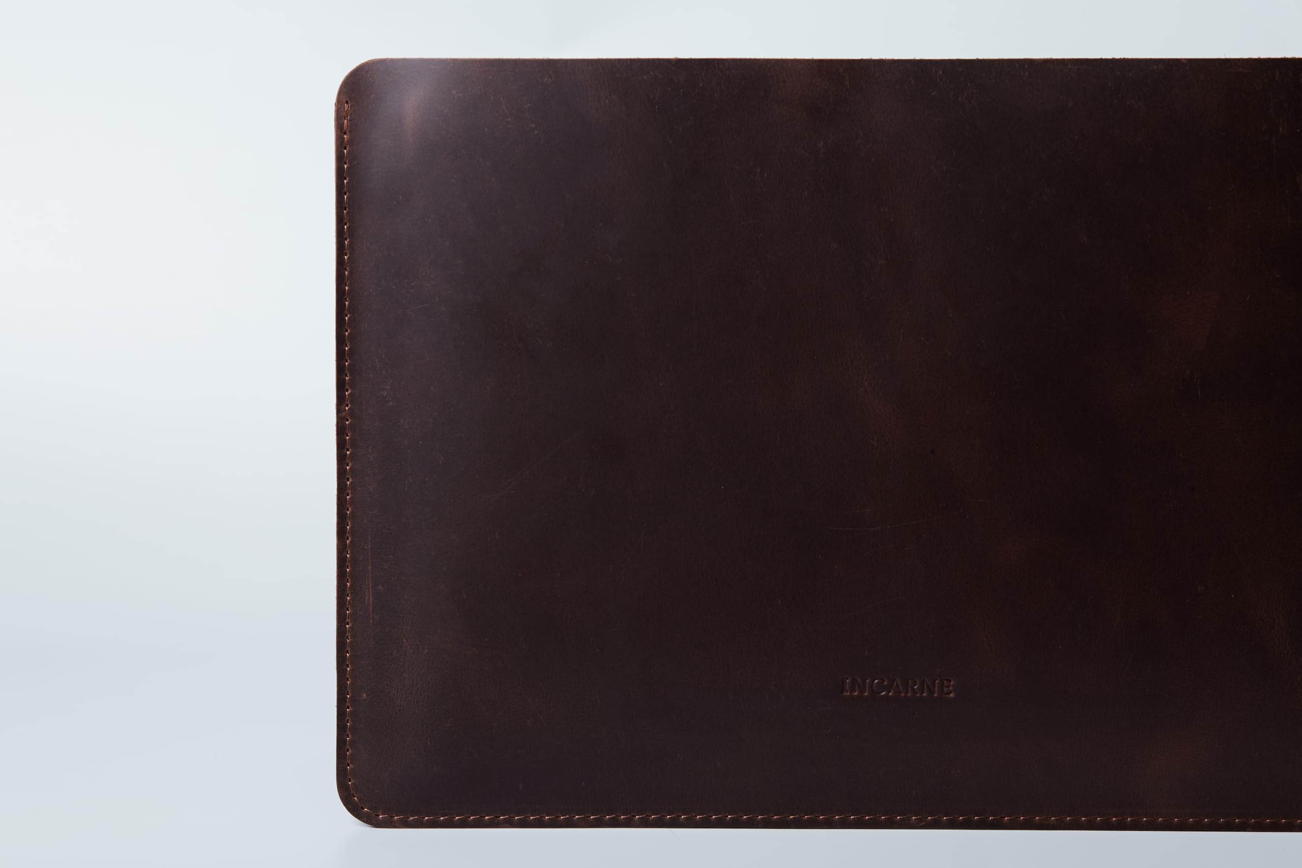 Premium Genuine Leather Laptop Case for MacBook Air & Pro 13 inch - INCARNE Brown Leather Sleeve Protector | Perfect for Business, Travel & College Use
