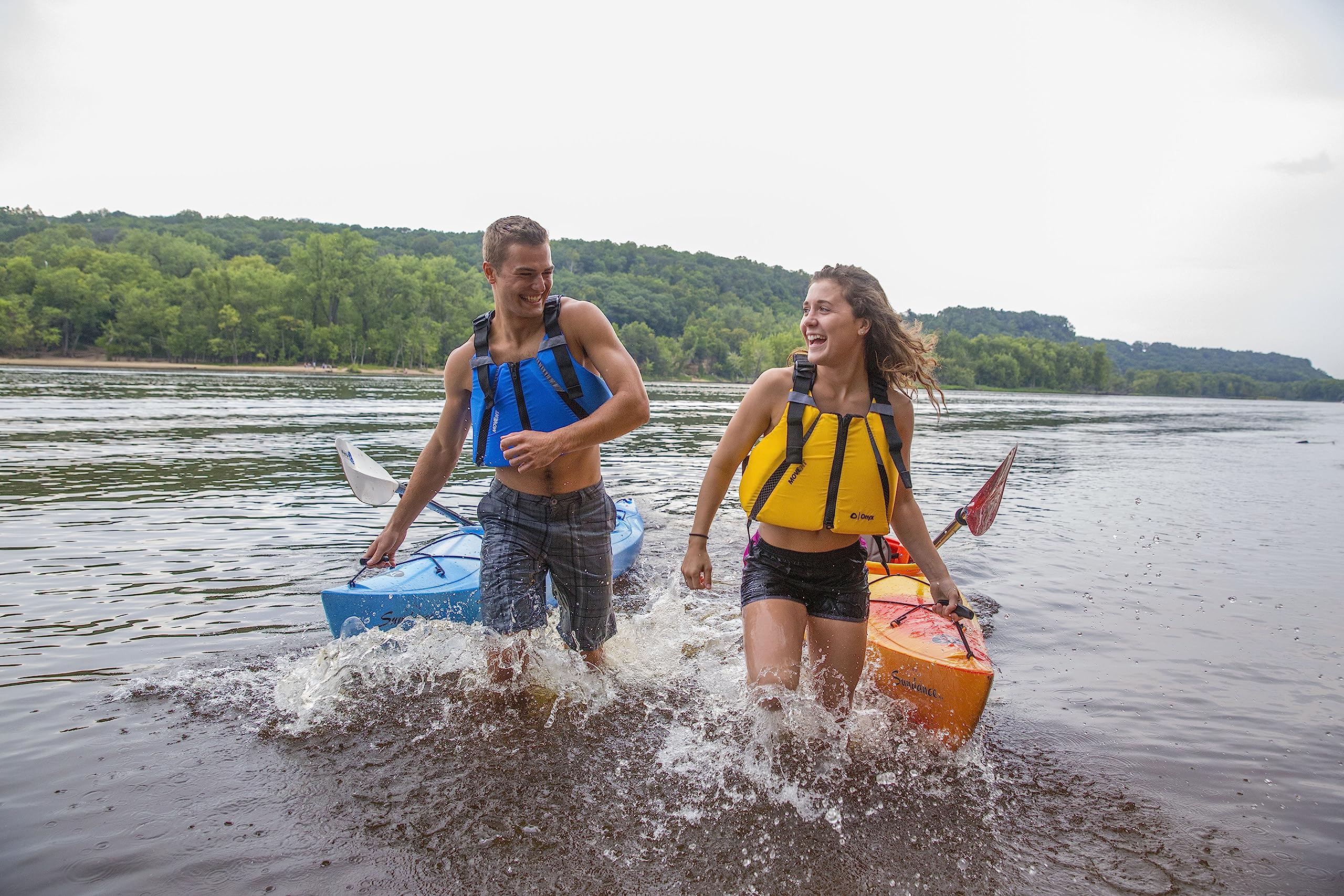 Onyx MoveVent Curve Paddle Sports Life Vest - Comfortable & Durable PFD for Kayaking, Canoeing & Water Sports - US Coast Guard Approved Safety Jacket