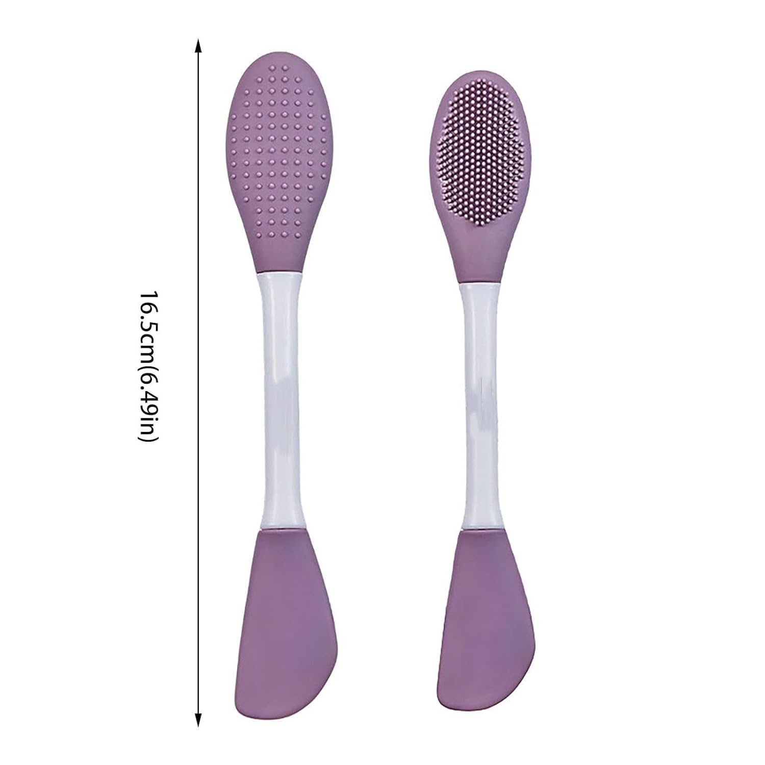 VENIVA Double-Ended Silicone Face Mask Applicator Brush - Soft Makeup Tool for Mud, Clay & Charcoal Masks, Cream & Lotion Application | Perfect for At-Home Spa Days & Professional Skincare Routines