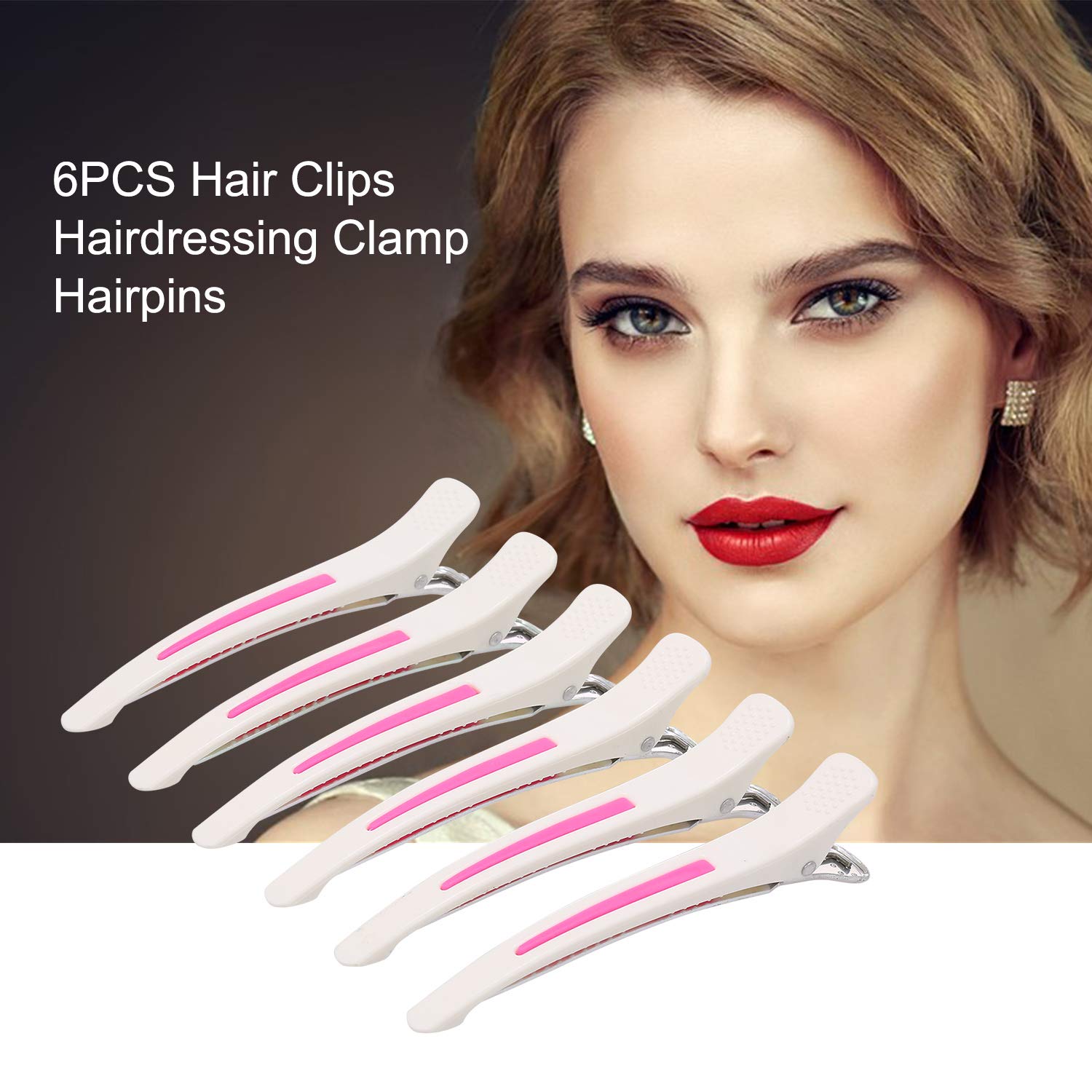 6PCS Hair Clips for Styling, Sectioning & Hairdressing - Salon Quality Hairpins & DIY Accessories for Women, Girls - Perfect for Braiding, Curling & Updos