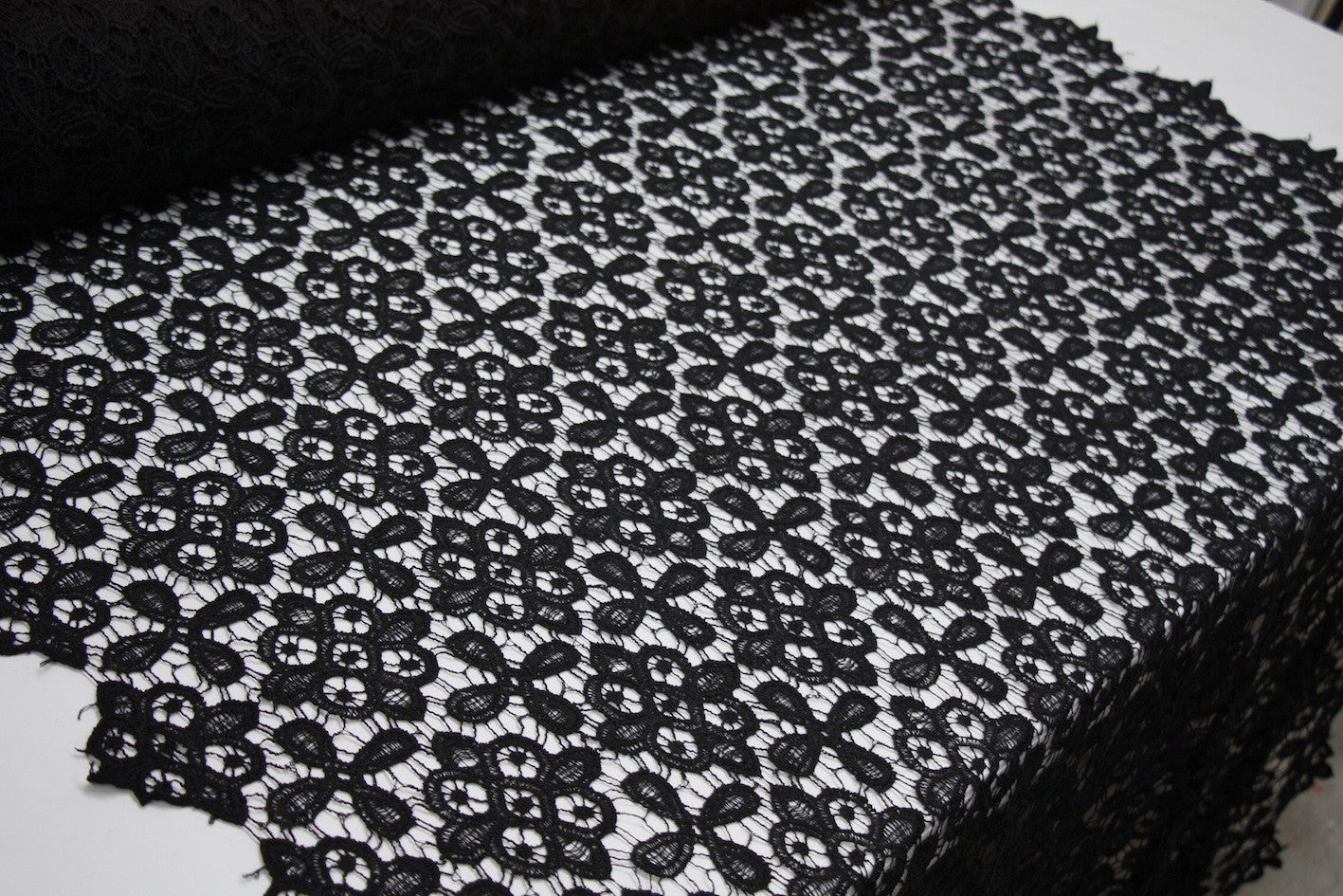 Black Nursery Lace - Elegant Baby Room Decor for Cribs, Bassinets & Nursery Windows - Perfect for Baby Showers, Christenings & Nursery Design