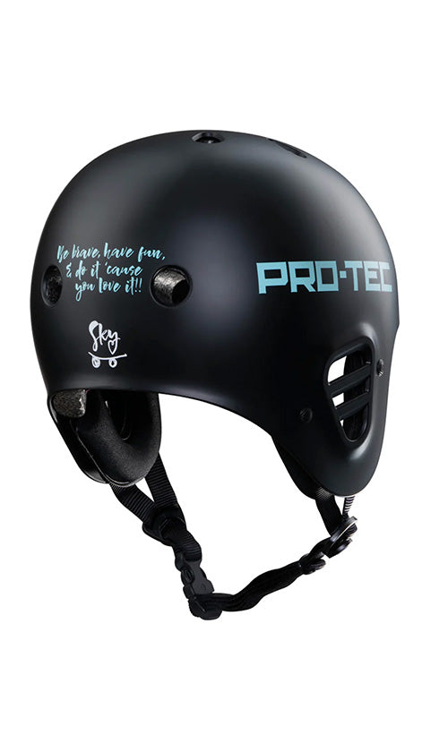 Pro Tec Full Cut Sky Brown Certified Helmet - Black - Certified Safety Gear for Skateboarding, BMX & Extreme Sports