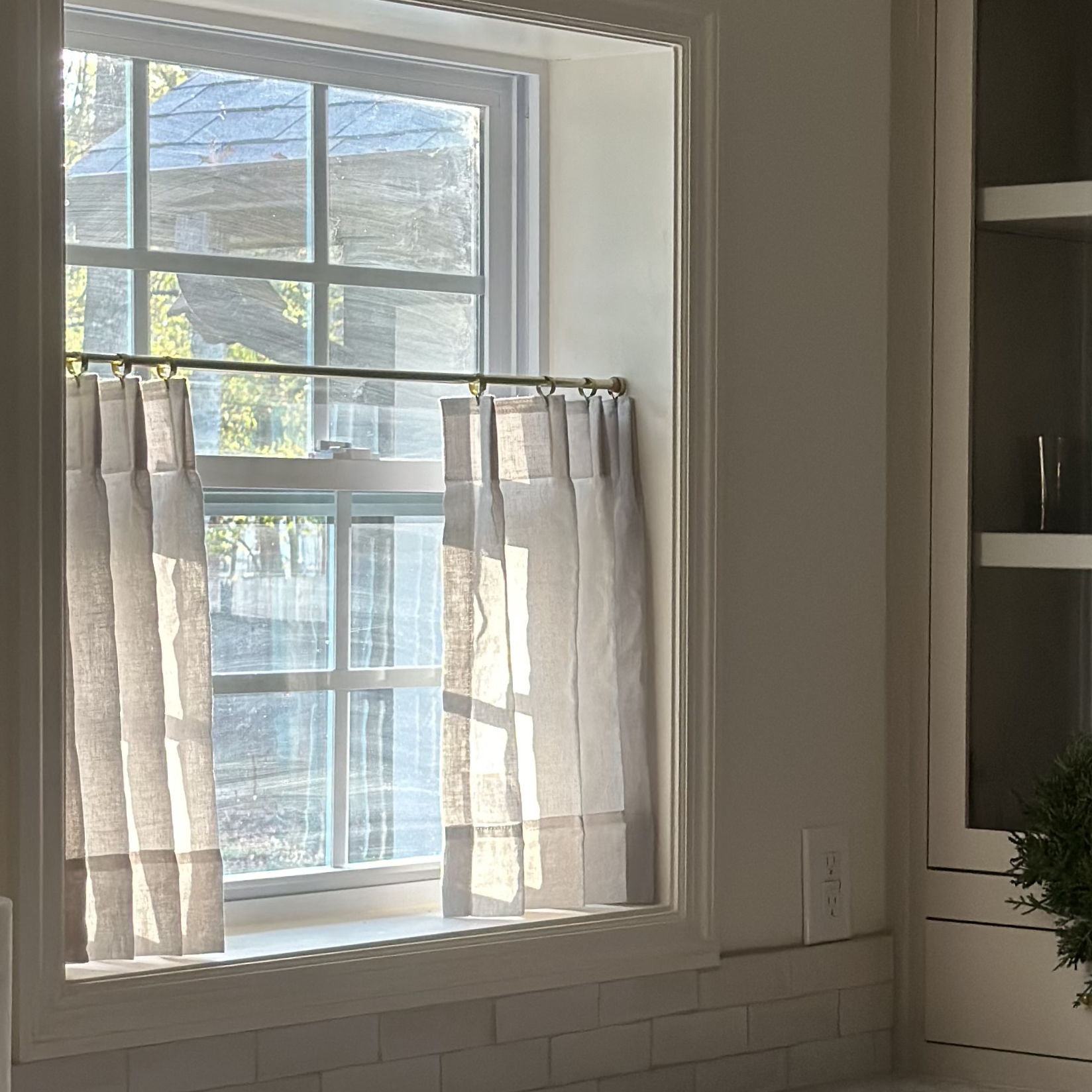 Natural Cloud Linen Bright White Sheer Curtains - Soft Breezy Custom Drapes with Pleated Design | Perfect for Living Room, Bedroom & Nursery Window Treatments