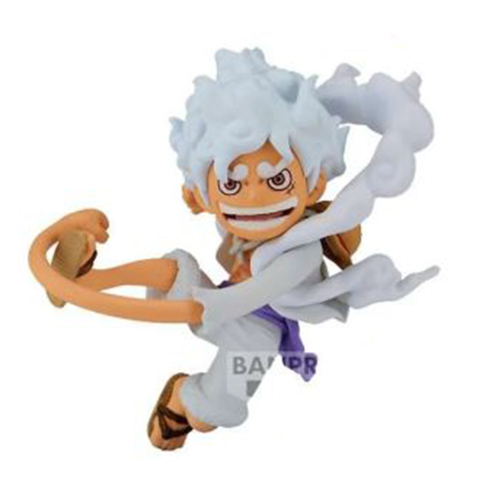 Bandai One Piece WCF Monkey D Luffy Gear 5 Special Metallic Color Action Figure - Anime Collectible for Display & Gift Giving