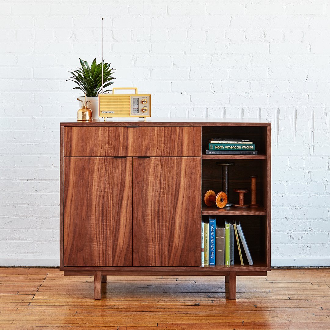 Gus Modern Belmont Cabinet - Mid-Century Modern Storage Cabinet for Living Room, Bedroom & Office - Stylish & Functional Home Decor Furniture