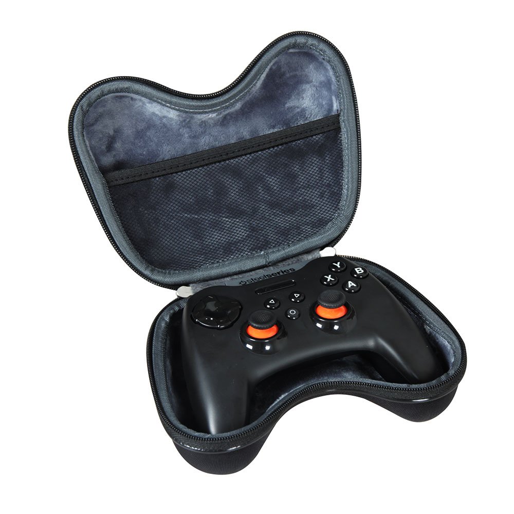 Hermitshell Protective Travel Case for SteelSeries Stratus XL Bluetooth Wireless Gaming Controller - Compatible with Windows, Android & Samsung Gear VR - Perfect for Gaming On-The-Go & VR Accessories Storage