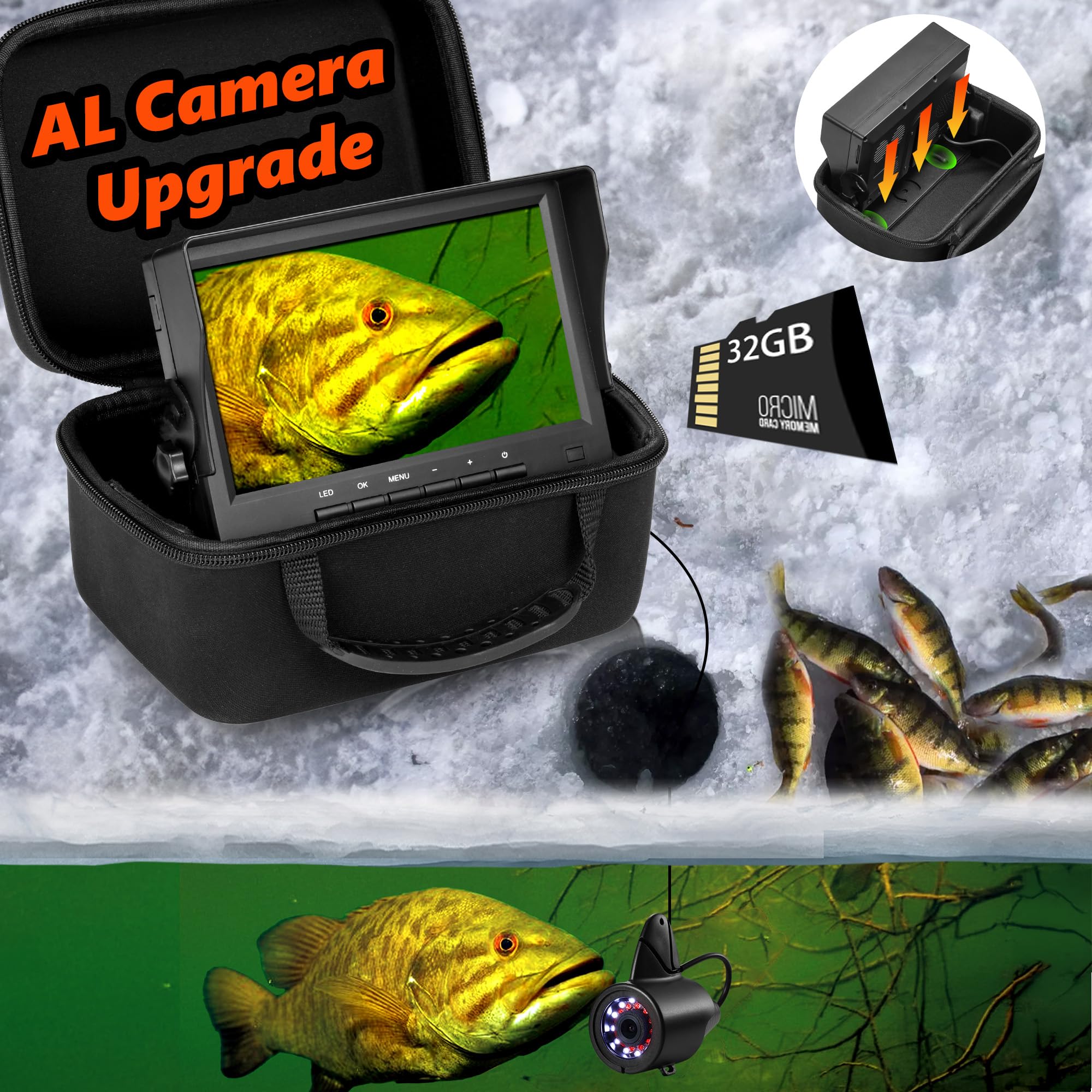 2024 Upgraded Underwater Fishing Camera with DVR 32GB - 7
