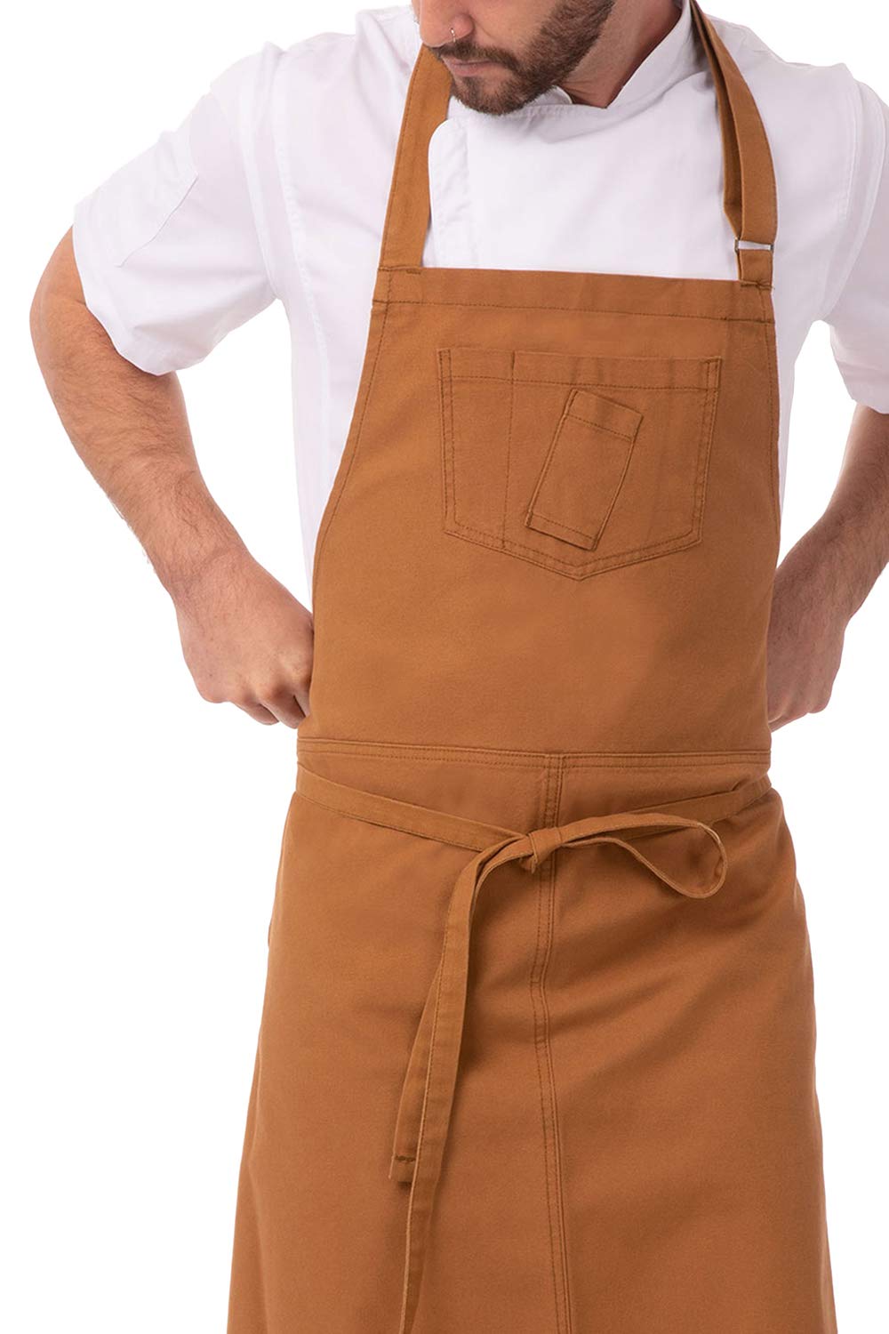 Chef Works Custom Unisex Rockford Bib Apron - Professional Kitchen & BBQ Cooking Apron for Chefs, Cooks & Grill Masters