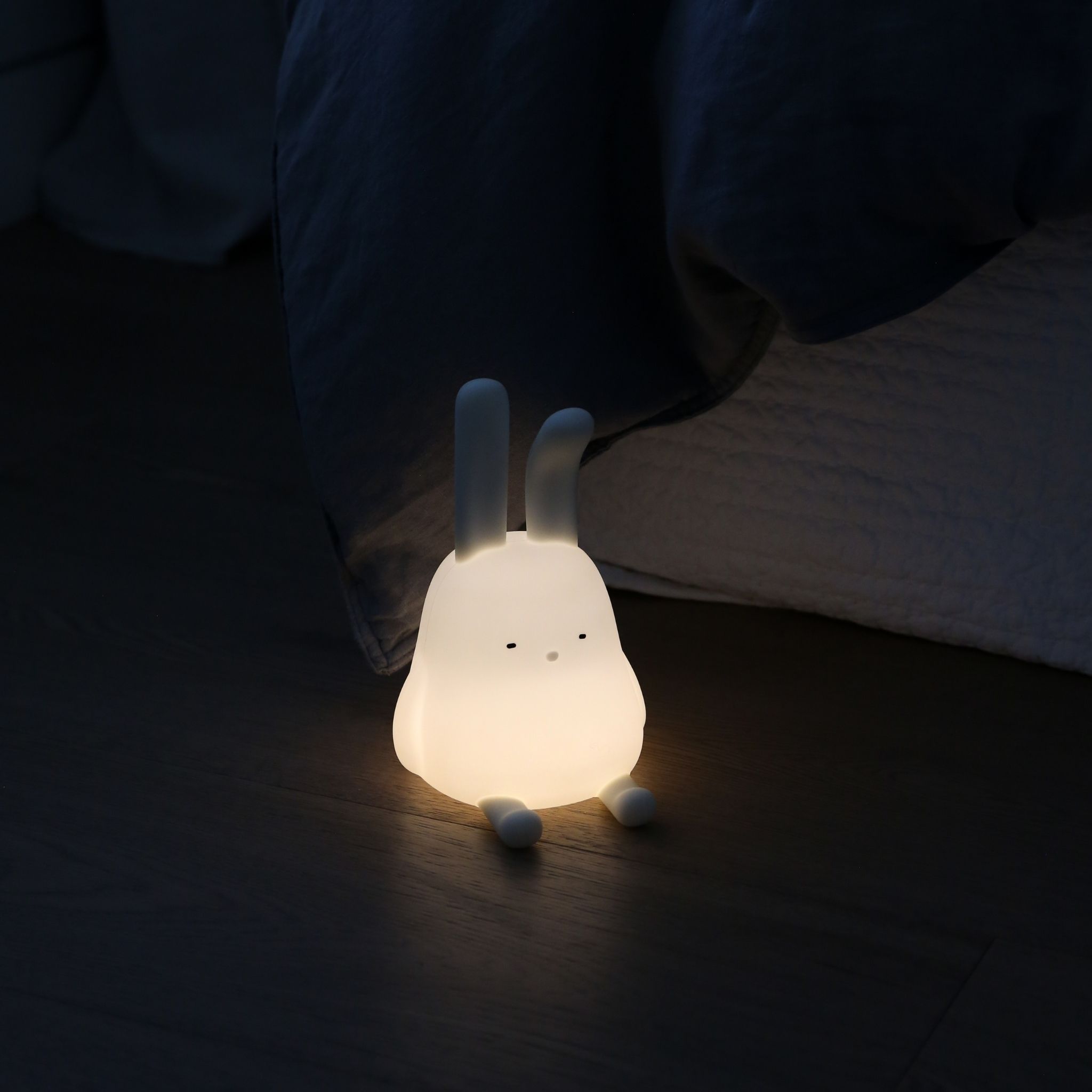DESIGNSTUFF Bunny Night Light - Soft Glow LED Nursery Lamp for Kids Room, Baby Bedroom Decor, Cute Animal Nightlight for Sleep & Relaxation | Perfect Gift for Newborns & Toddlers