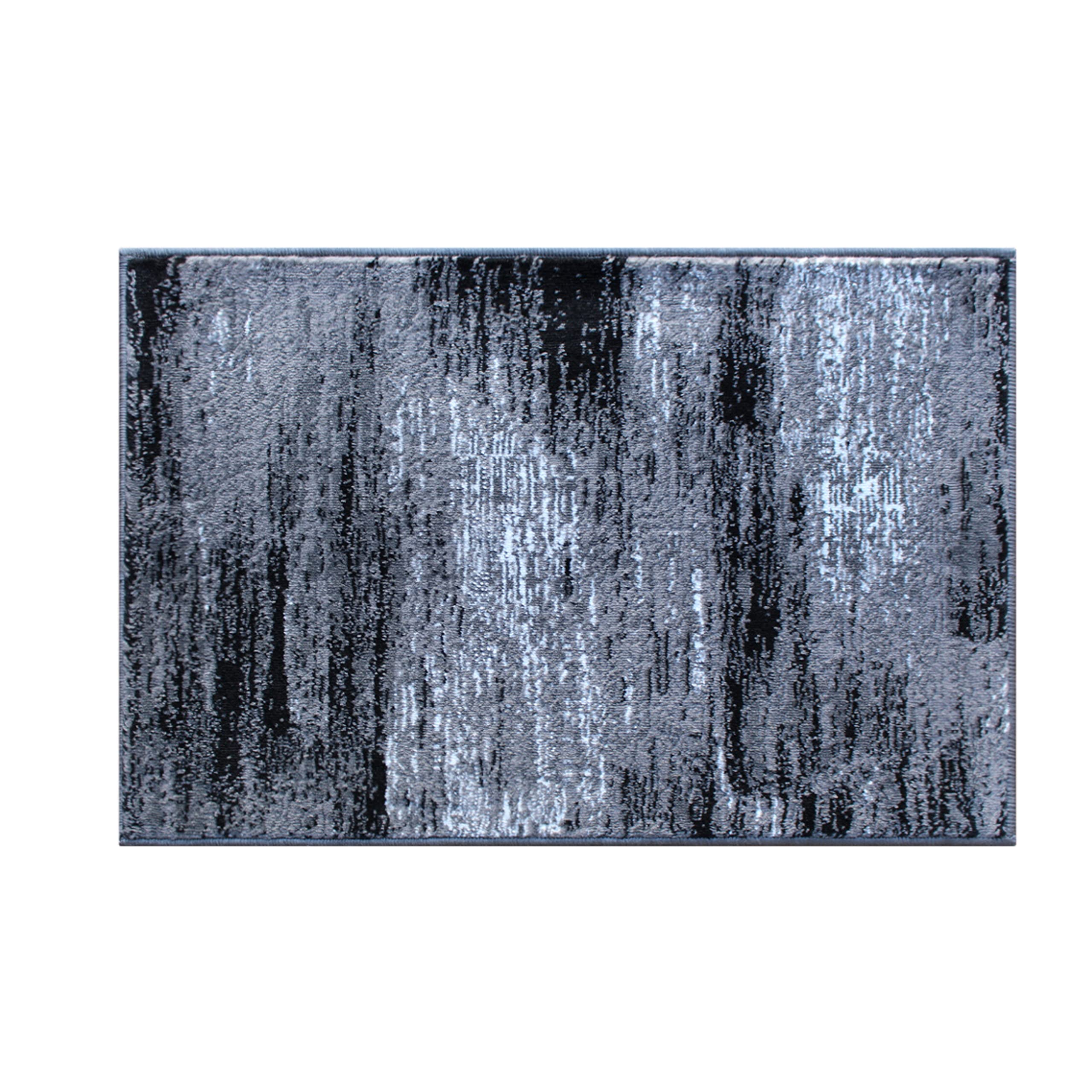 Flash Furniture Rylan Collection Scraped Pattern High Pile Area Rug - 2'x3' Soft Gray Olefin Rug with Jute Backing - Perfect for Hallway, Entryway, Bedroom & Living Room Decor