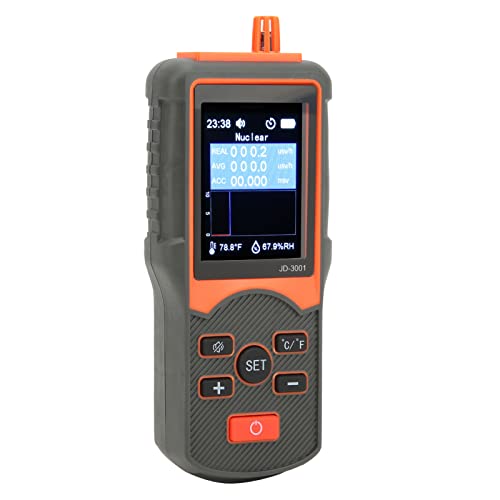 JD-3001 Geiger Counter - Portable Radiation Detector & Personal Dosimeter with Backlight Display & Auto Shutdown | Nuclear Safety, Home Protection, Emergency Preparedness