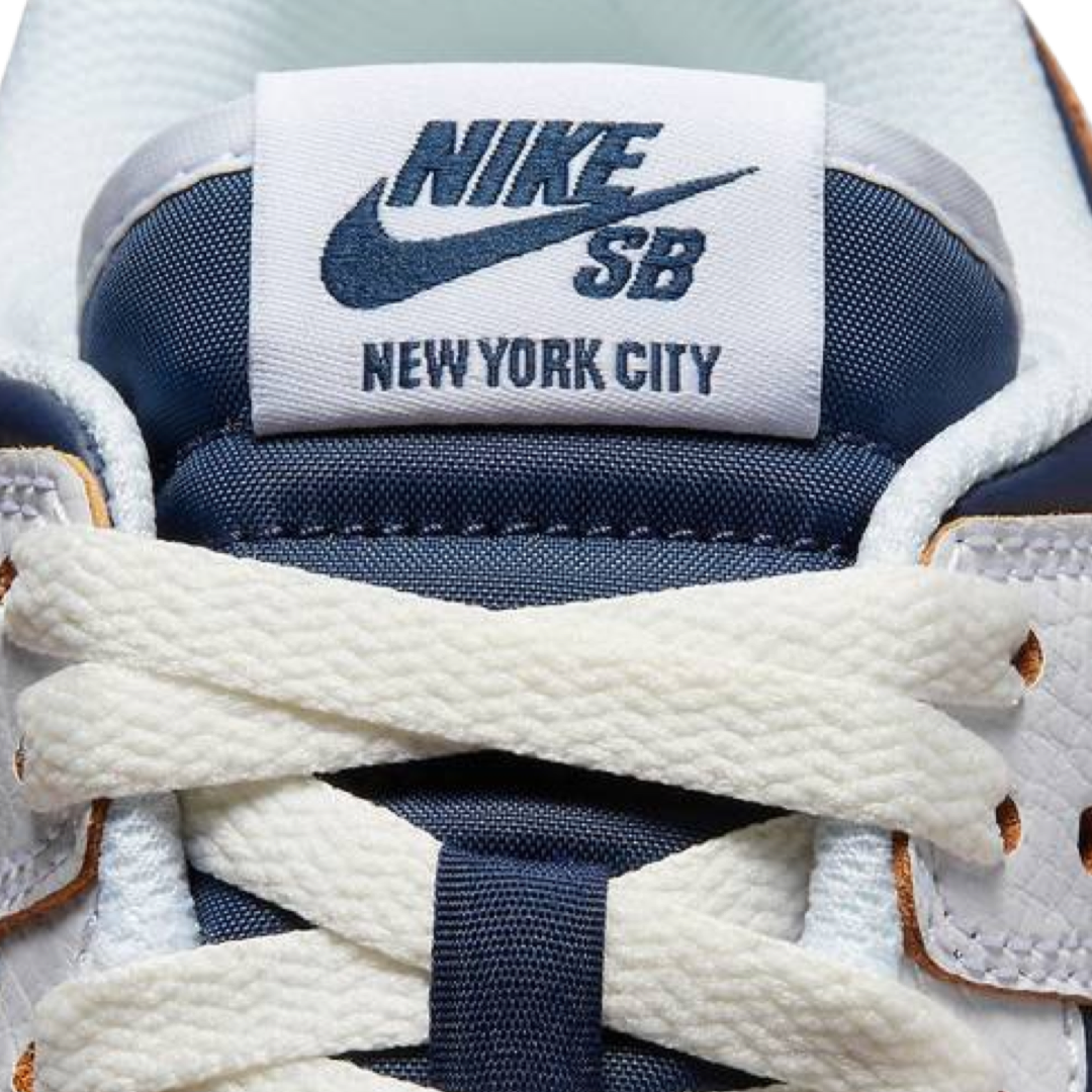 Nike SB Dunk Low HUF New York City Sneakers - White, Vast Grey & Midnight Navy Colorway - Skateboarding Shoes for Streetwear & Urban Fashion