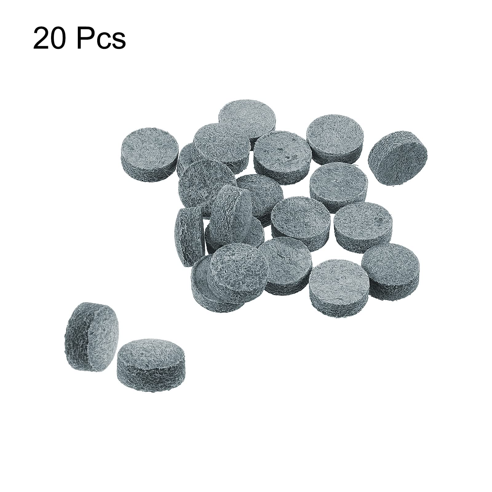 PATIKIL 10mm Pool Cue Tips - 20 Pack Premium Billiard Stick Replacement Tips for Snooker & Pool Cues (Grey) - Perfect for Professional Players & Home Game Rooms