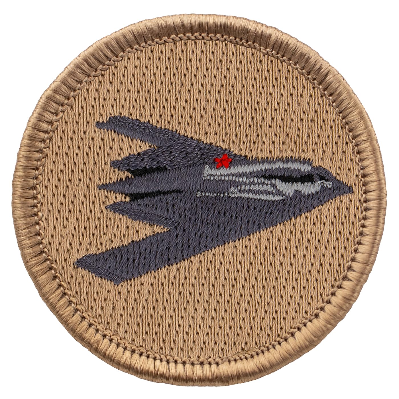 Stealth Patrol Patch - 2 Inch Round Embroidered Iron-On Military Patch for Tactical Gear, Jackets & Backpacks | Perfect for Outdoor, Airsoft & Military Enthusiasts