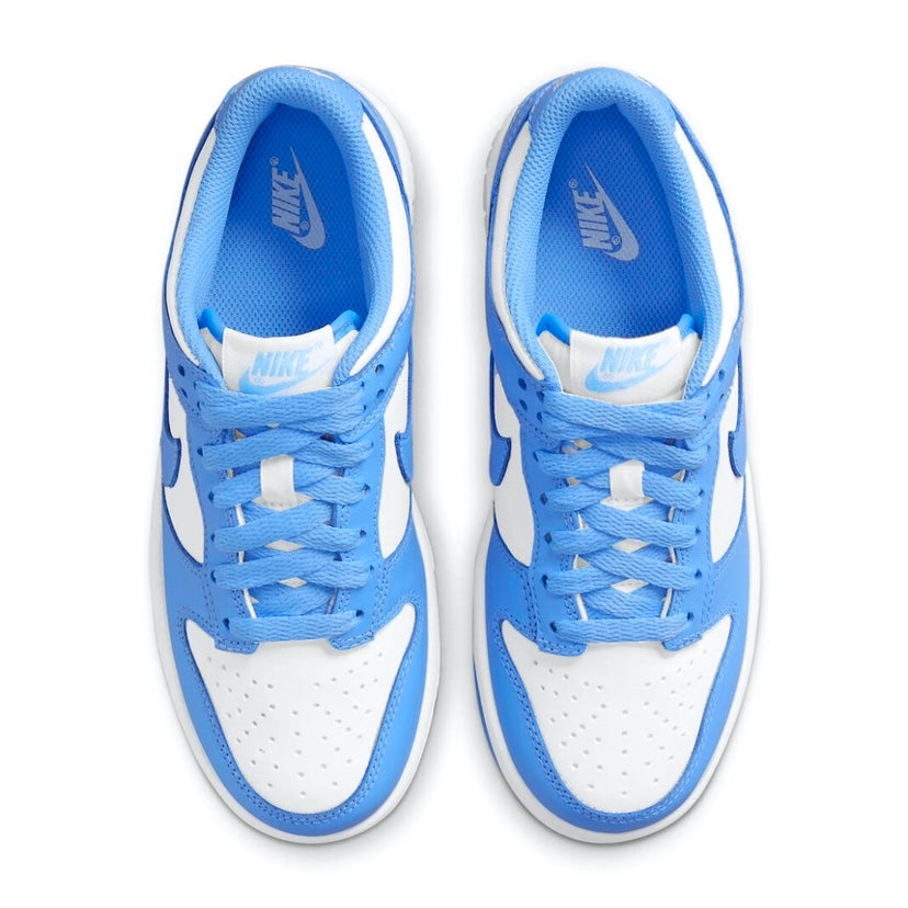 Nike Dunk Low GS UNC 2021 University Blue White Sneakers - Women's Basketball Shoes for Casual Wear & Street Style