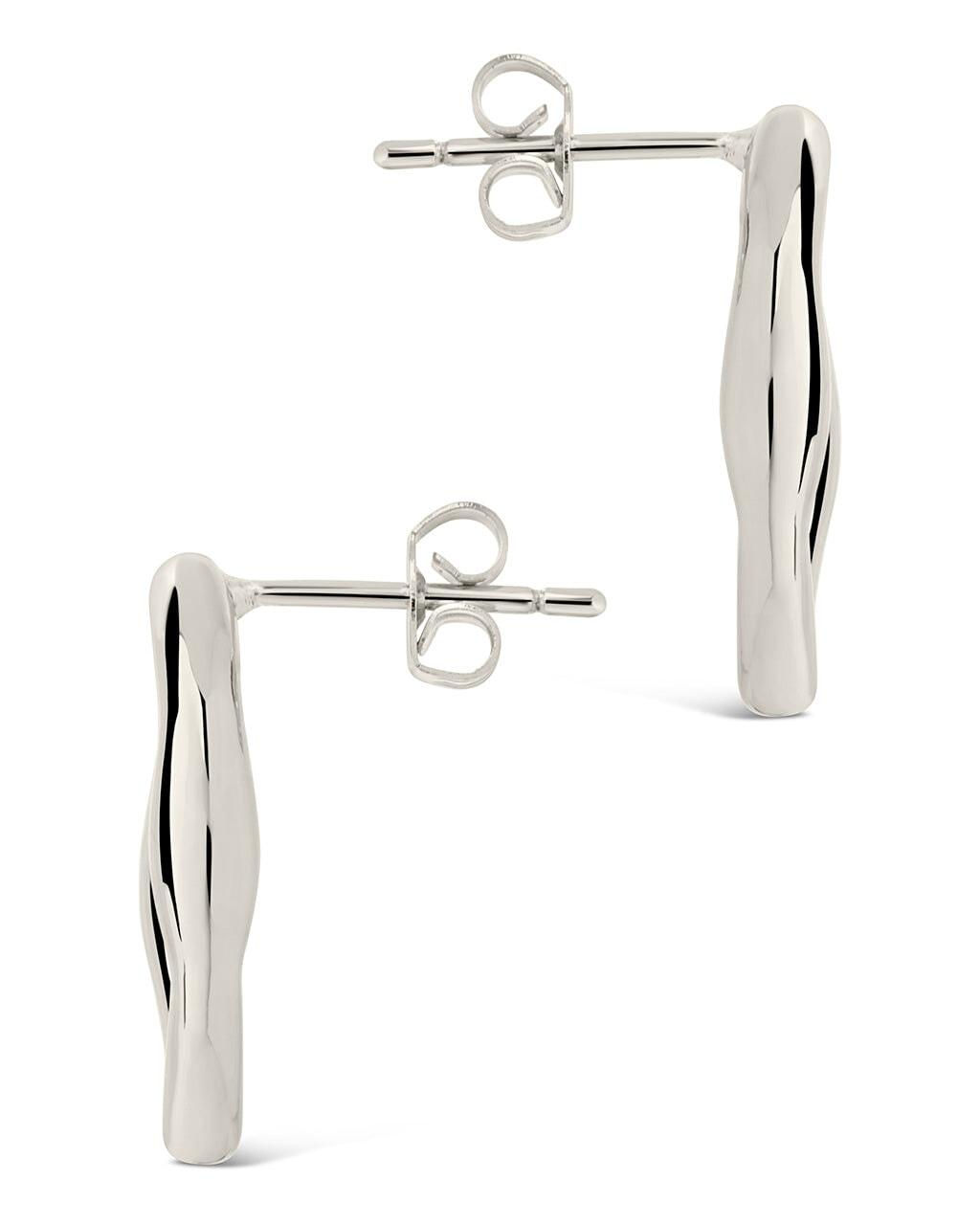 Sharee Contoured Stud Earrings for Women - Hypoallergenic Stainless Steel Fashion Jewelry - Perfect for Everyday Wear, Parties & Gifts
