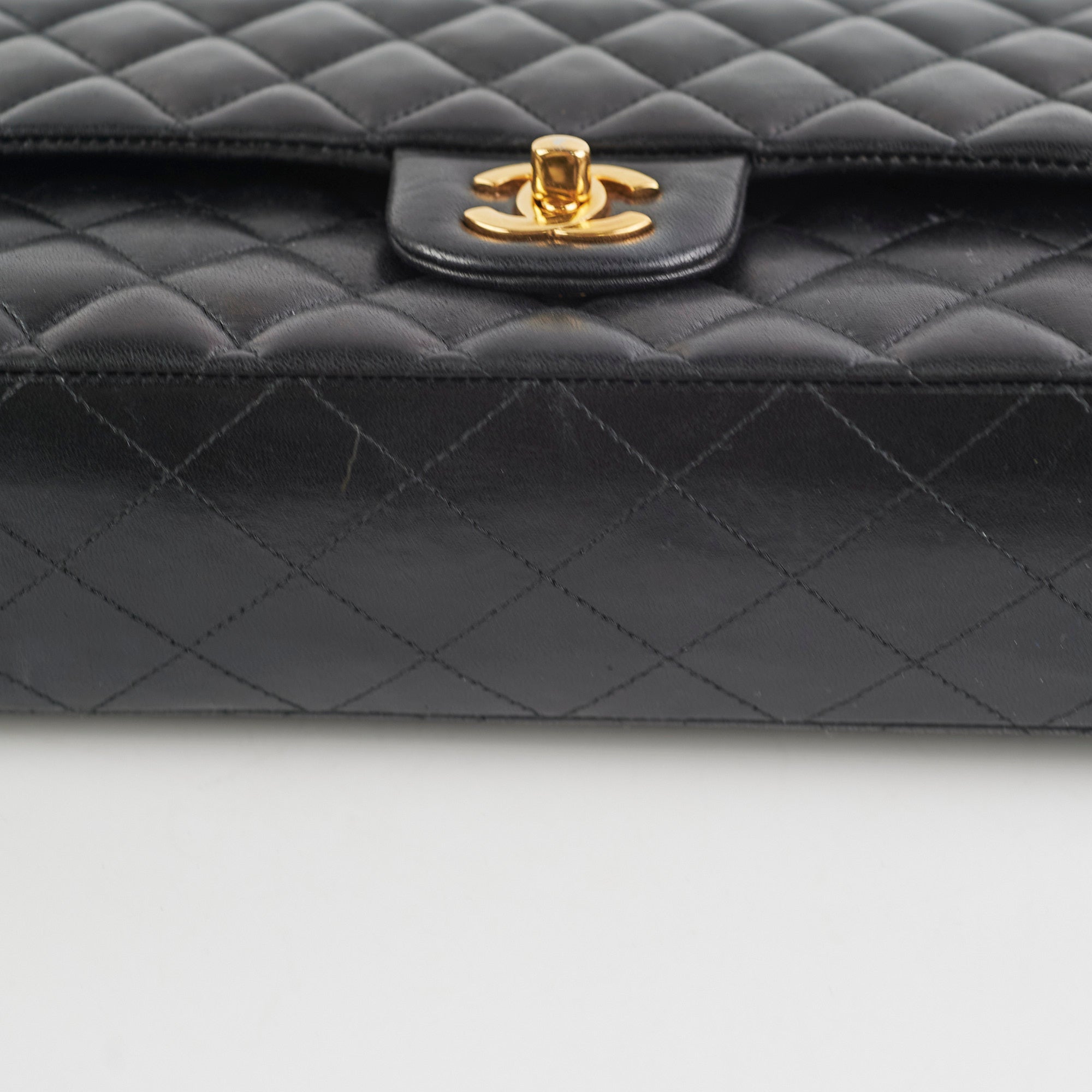 Chanel Classic Double Flap Bag Medium/Large Size - Timeless Black Leather Handbag for Women | Perfect for Work, Evening Events & Luxury Gift Giving