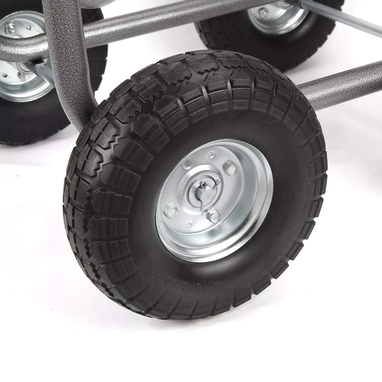 Member's Mark Heavy-Duty Hose Reel Cart with Steel Basket - Perfect for Garden Watering, Car Washing & Outdoor Cleaning